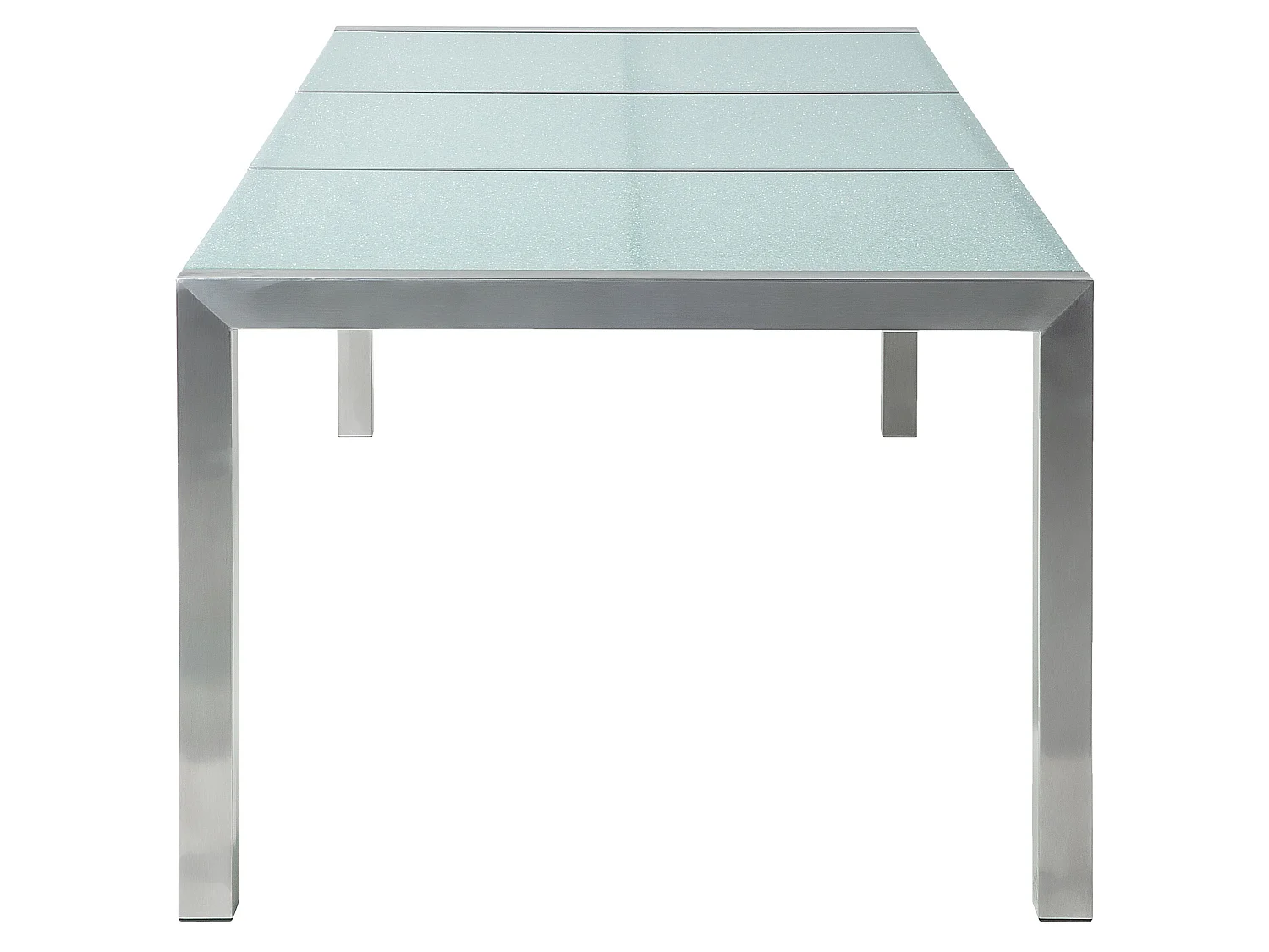 Tuin eettafel GROSSETO 220 cm 100 cm Gebarsten glas Transparant