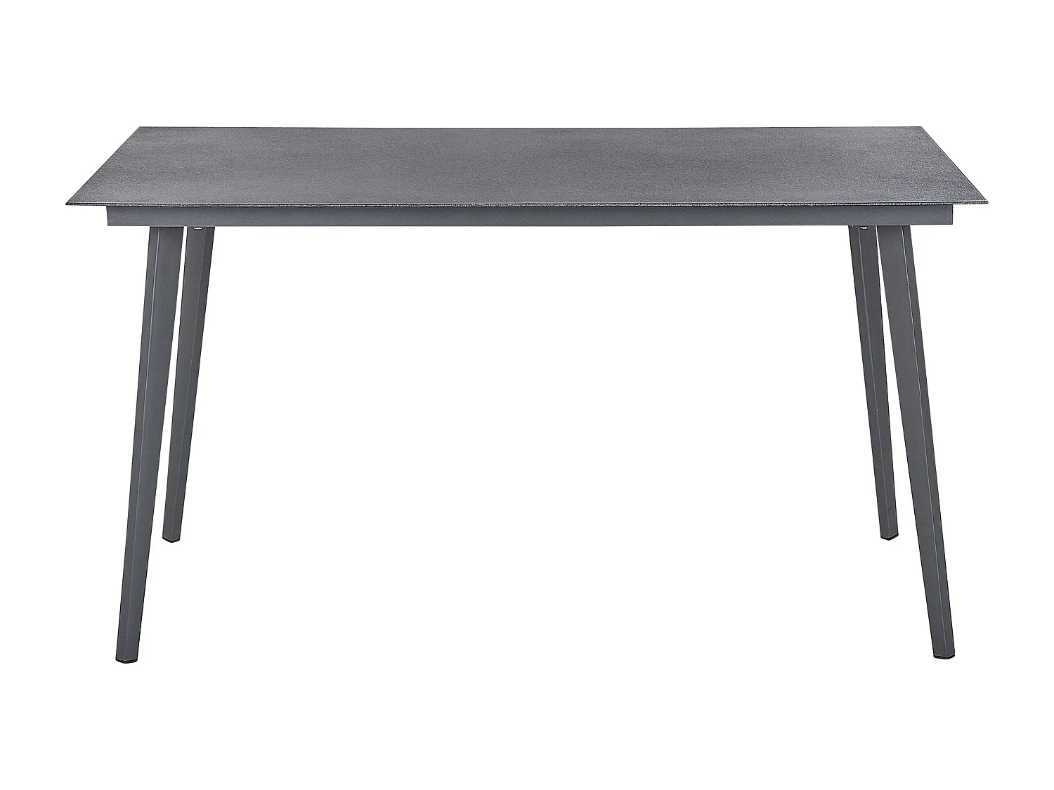 Mesa de refeição de jardim MILETO 140 cm 80 cm Vidro Cinzento