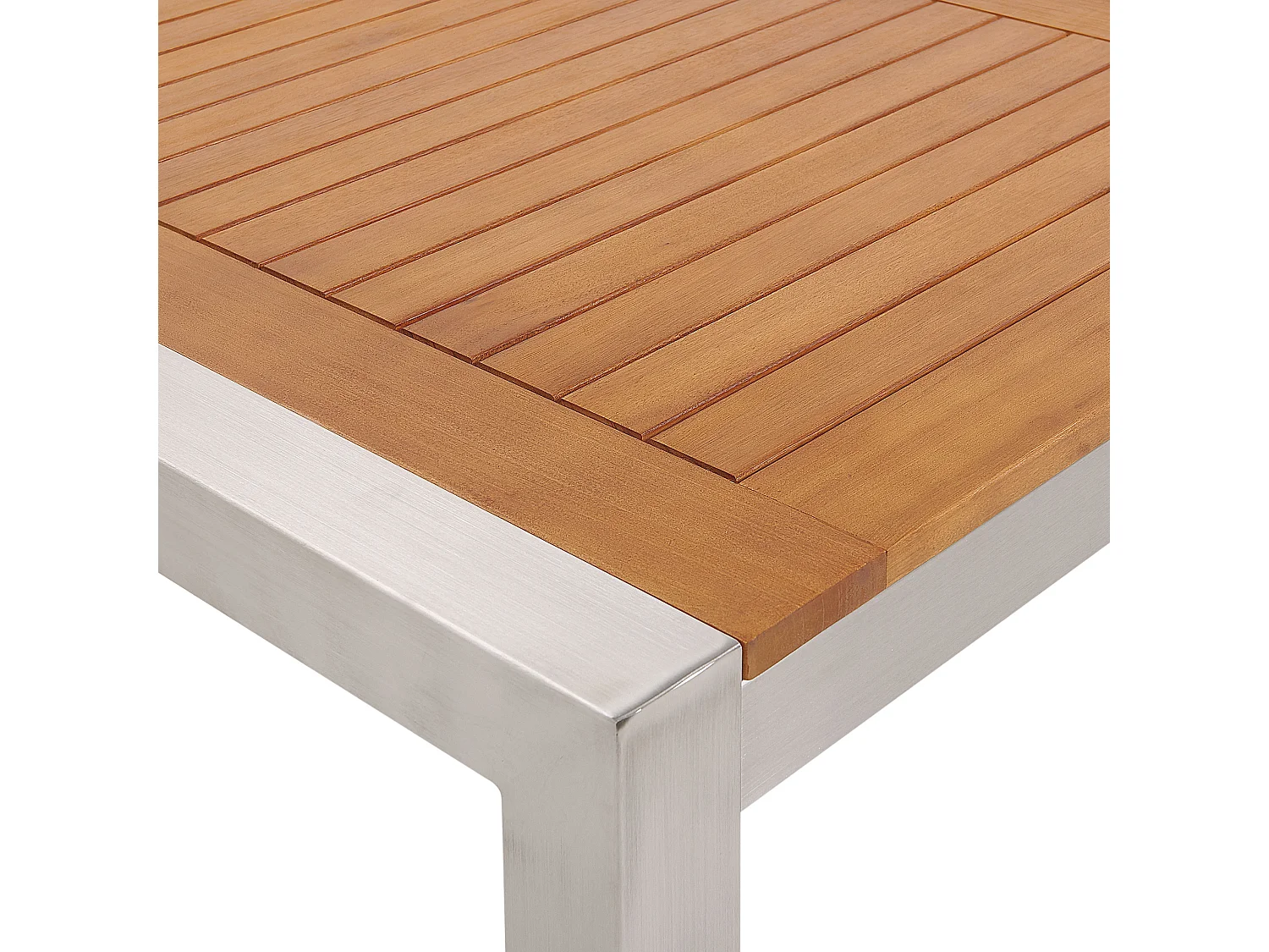 Table de salle à manger de jardin GROSSETO 220 cm 100 cm Bois d'eucalyptus Marron