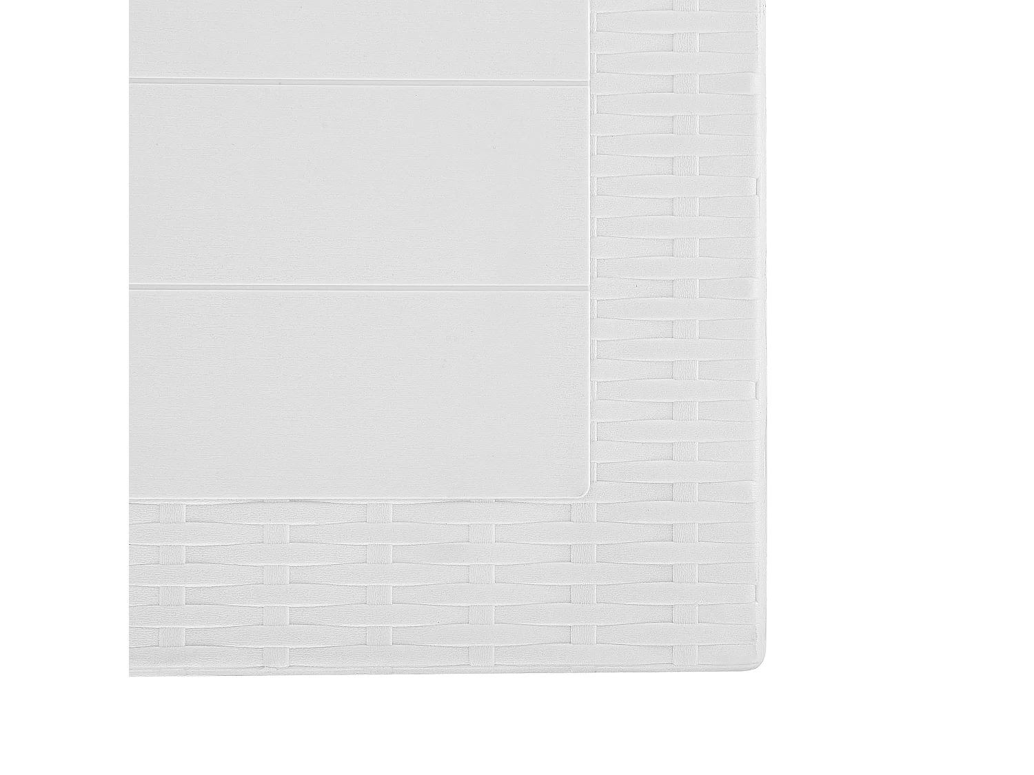 Gartentisch FOSSANO 140 cm 80 cm Weiss