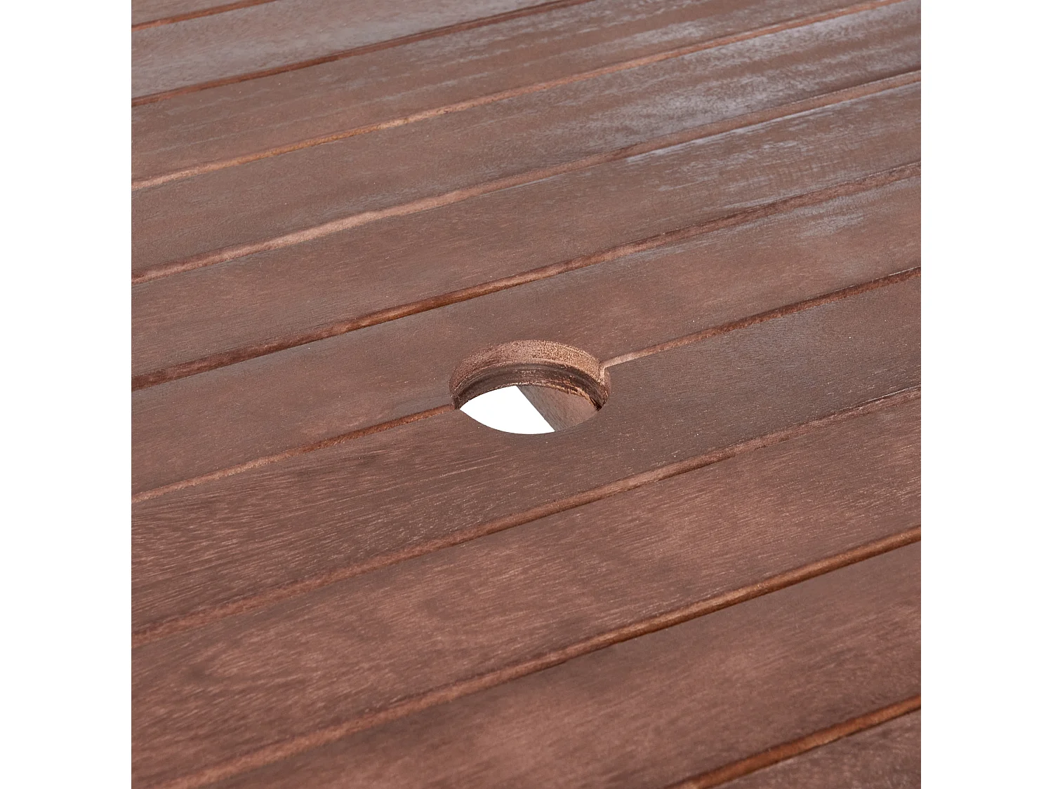 Table de salle à manger de jardin TUSCANIA 180 cm 100 cm Bois d'eucalyptus Marron foncé