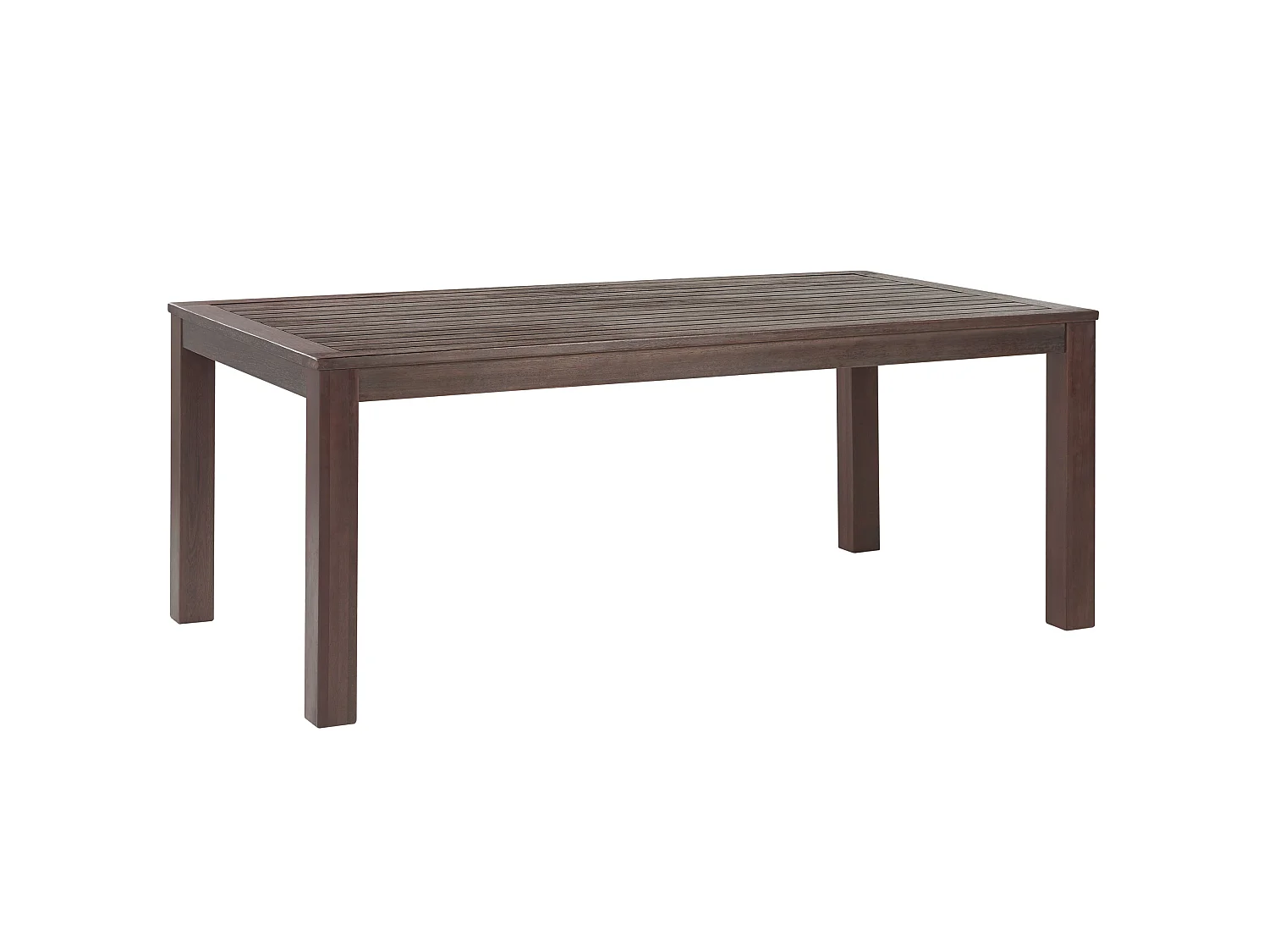 Table de salle à manger de jardin TUSCANIA 180 cm 100 cm Bois d'eucalyptus Marron foncé