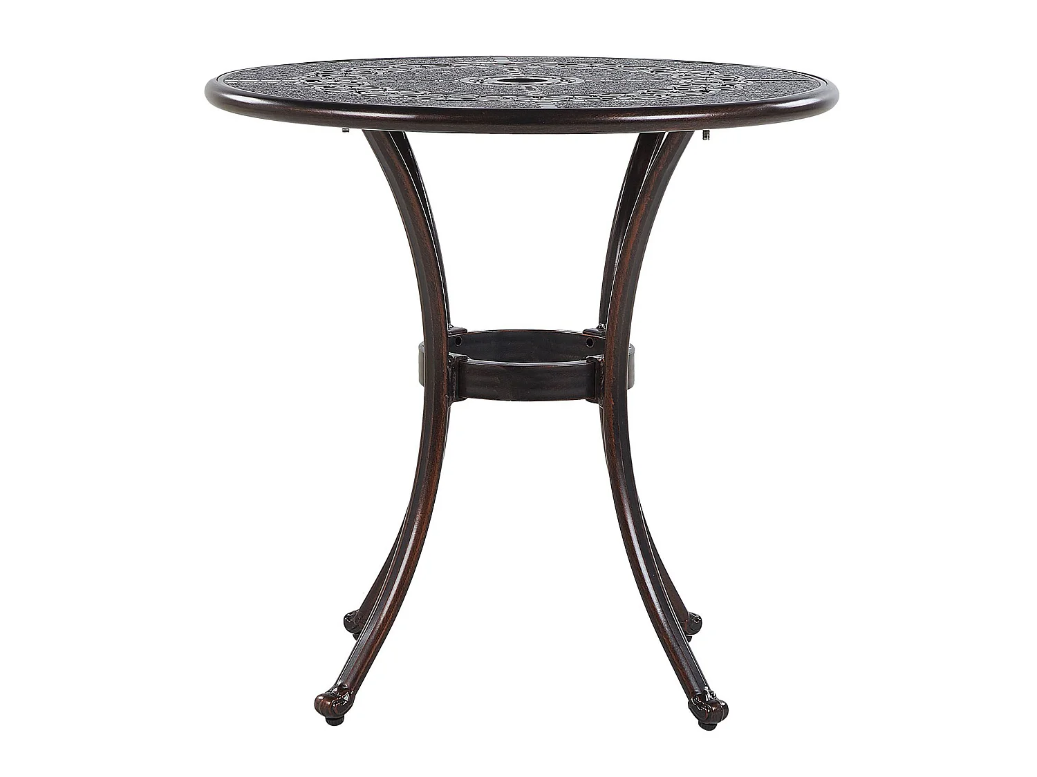 Table bistrot BOVINO 65 cm 65 cm Métal Marron foncé