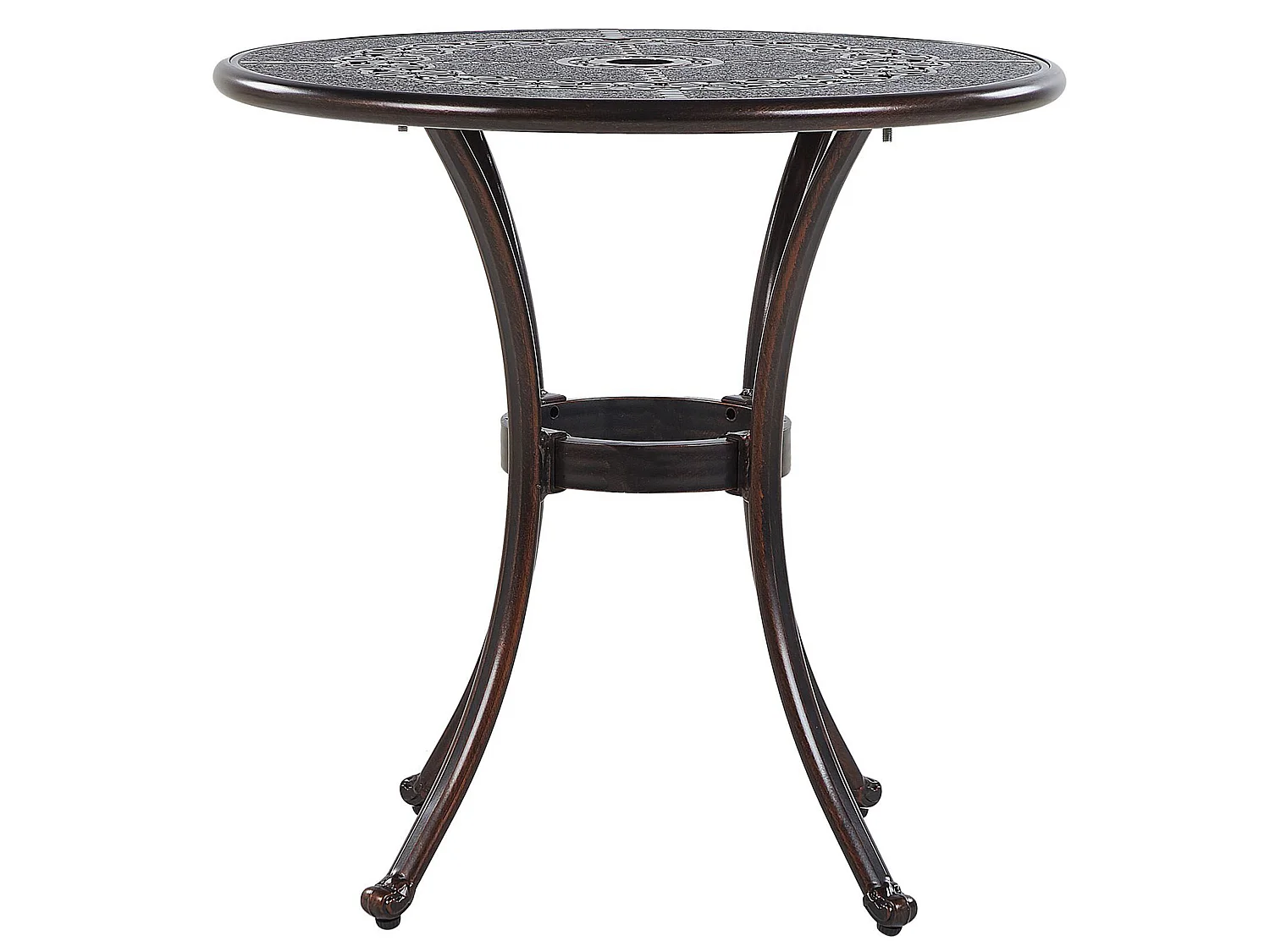 Mesa bistrô BOVINO 65 cm 65 cm Metal Castanho escuro