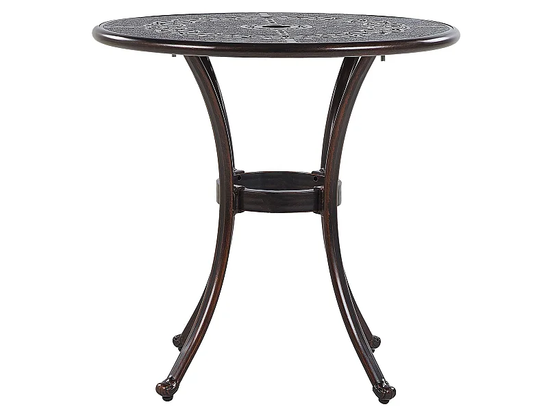 Table bistrot BOVINO 65 cm 65 cm Métal Marron foncé