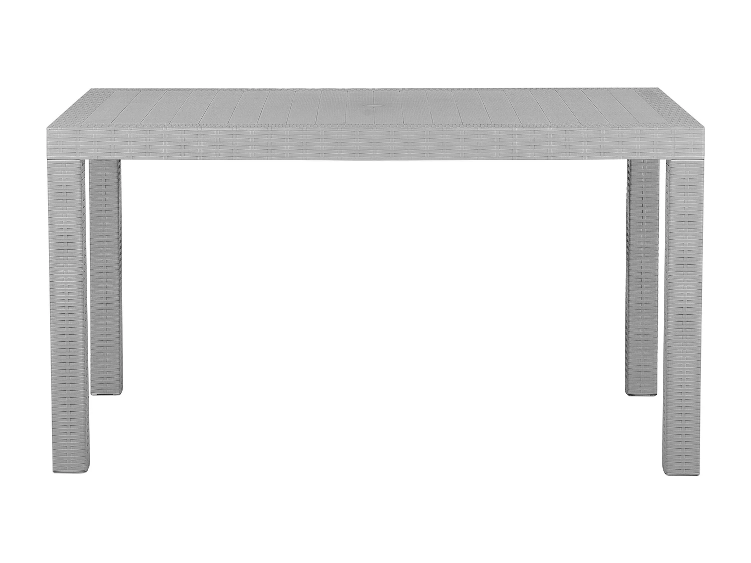 Mesa de refeição de jardim FOSSANO 140 cm 80 cm Cinzento claro