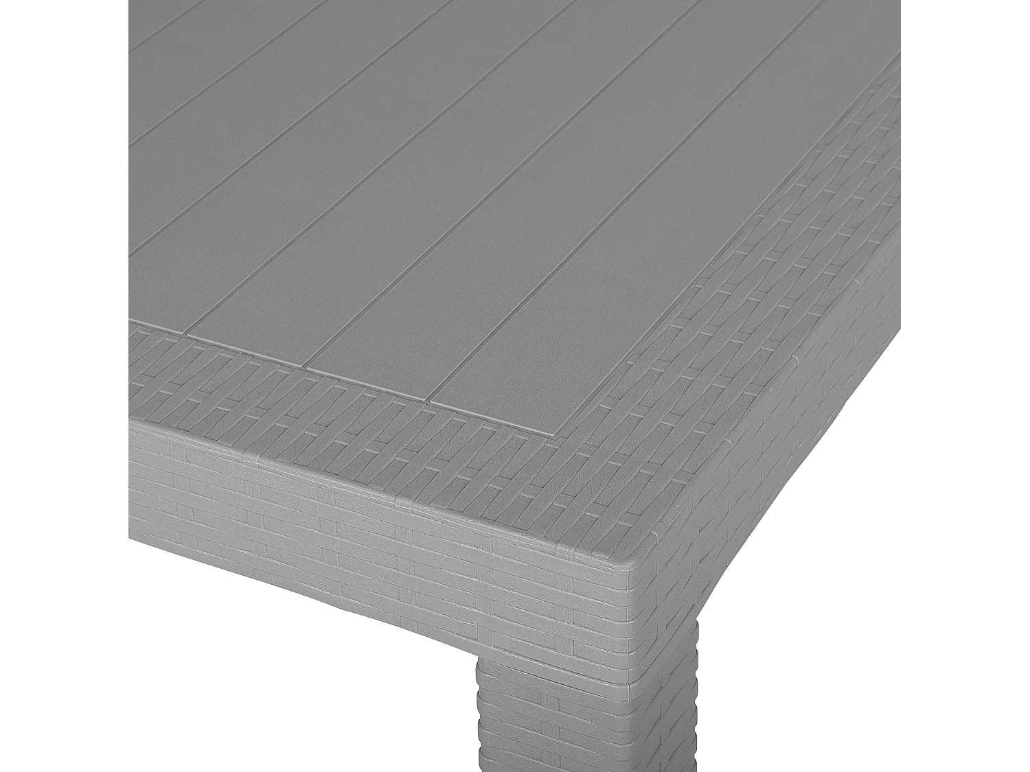 Mesa de refeição de jardim FOSSANO 140 cm 80 cm Cinzento claro