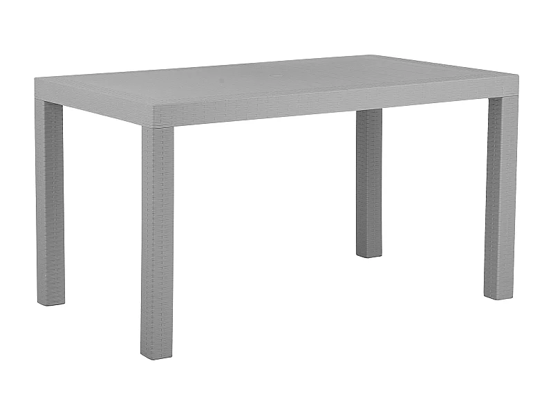 Tuin eettafel FOSSANO 140 cm 80 cm Lichtgrijs