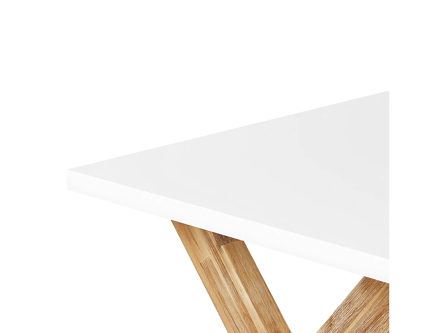 Table de salle à manger de jardin OLBIA 200 cm 100 cm Béton Blanc