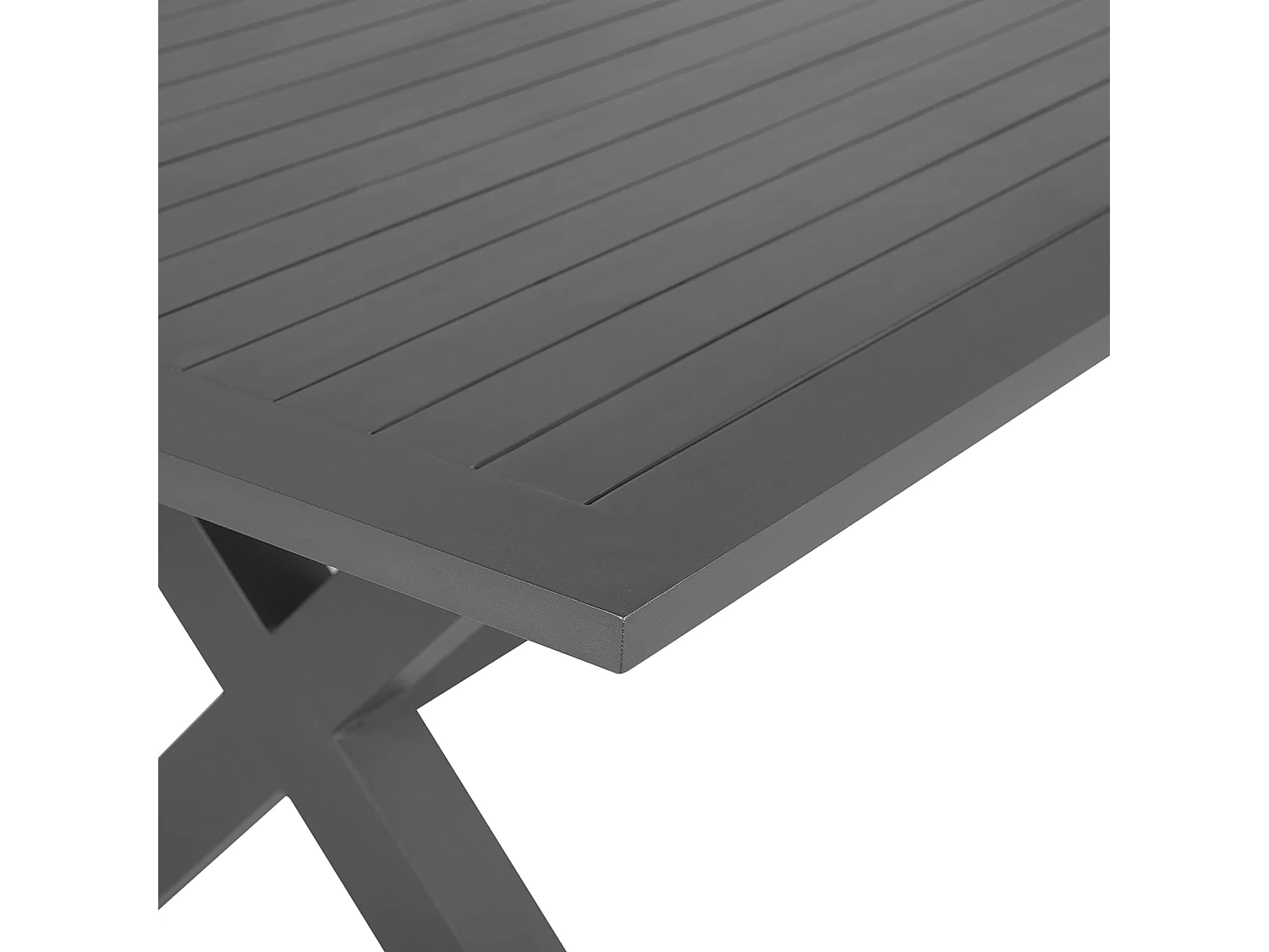 Tuin eettafel CASCAIS 200 cm 105 cm Metaal Grijs
