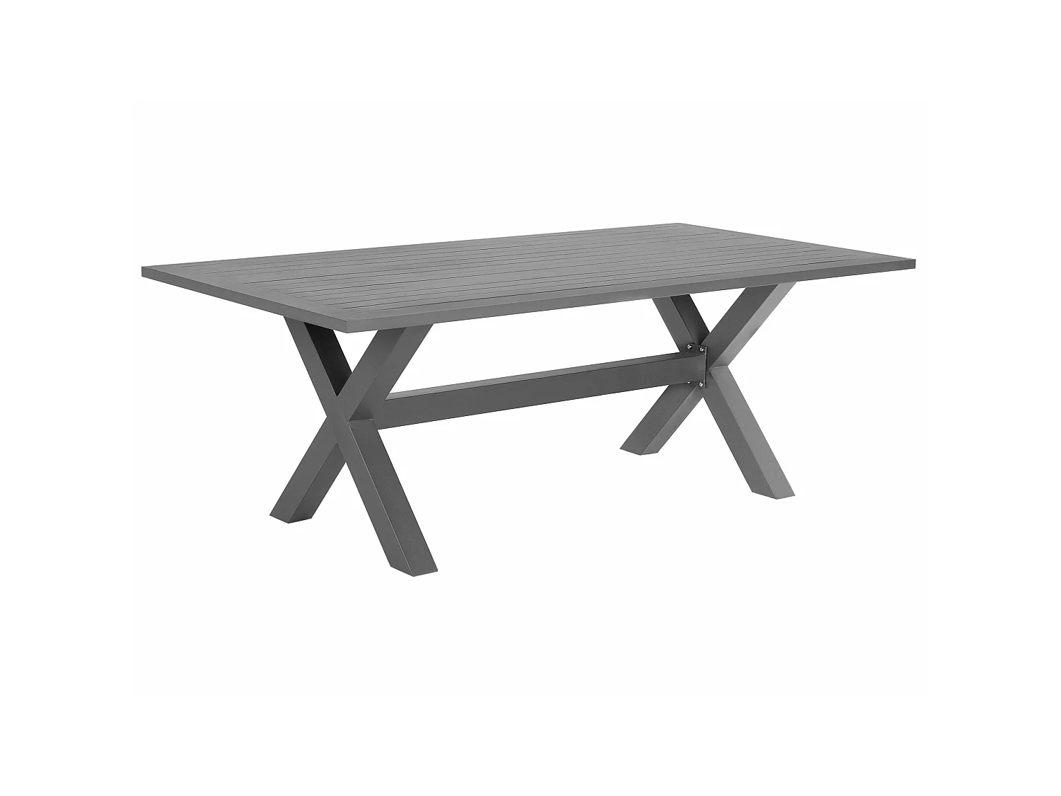 Tuin eettafel CASCAIS 200 cm 105 cm Metaal Grijs