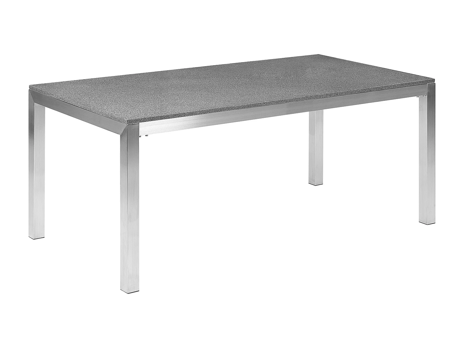 Tuin eettafel GROSSETO 180 cm 90 cm Gepolijst Graniet Grijs