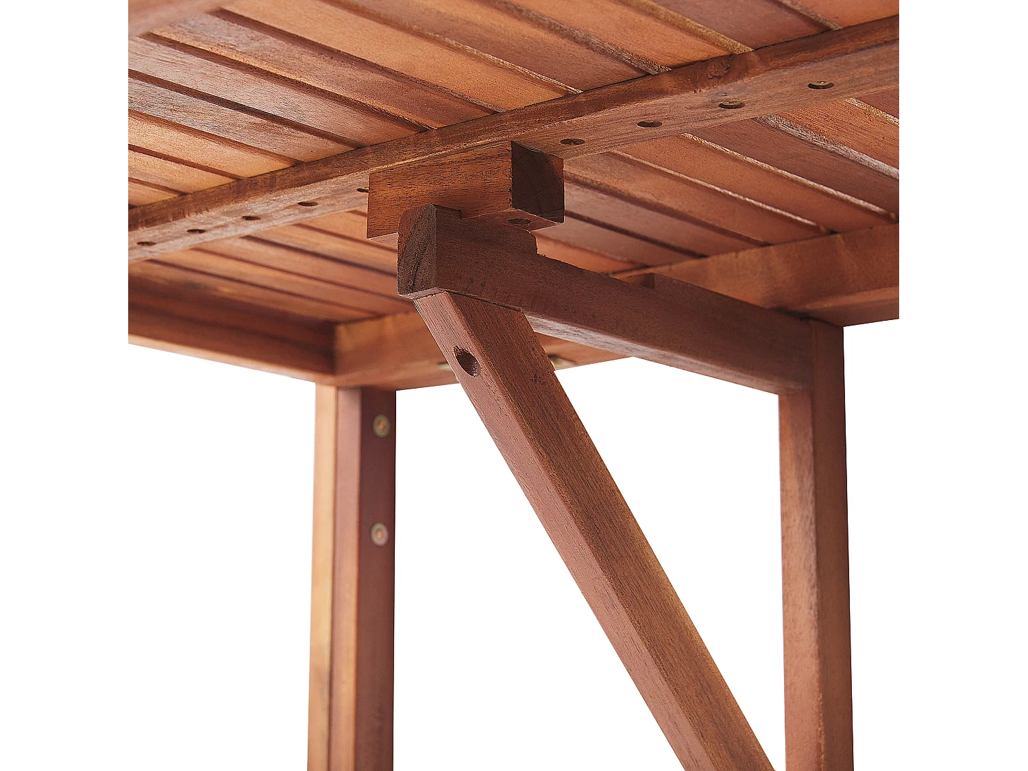 Balkontafel UDINE 70 cm 69 cm Acaciahout Bruin