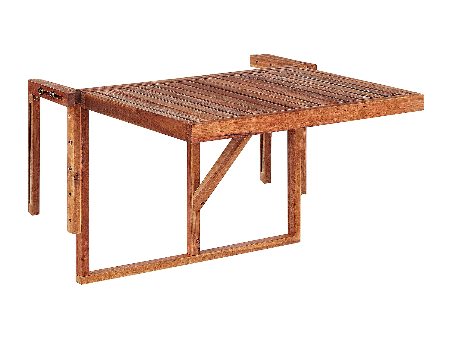 Table de balcon UDINE 70 cm 69 cm Acacia Marron