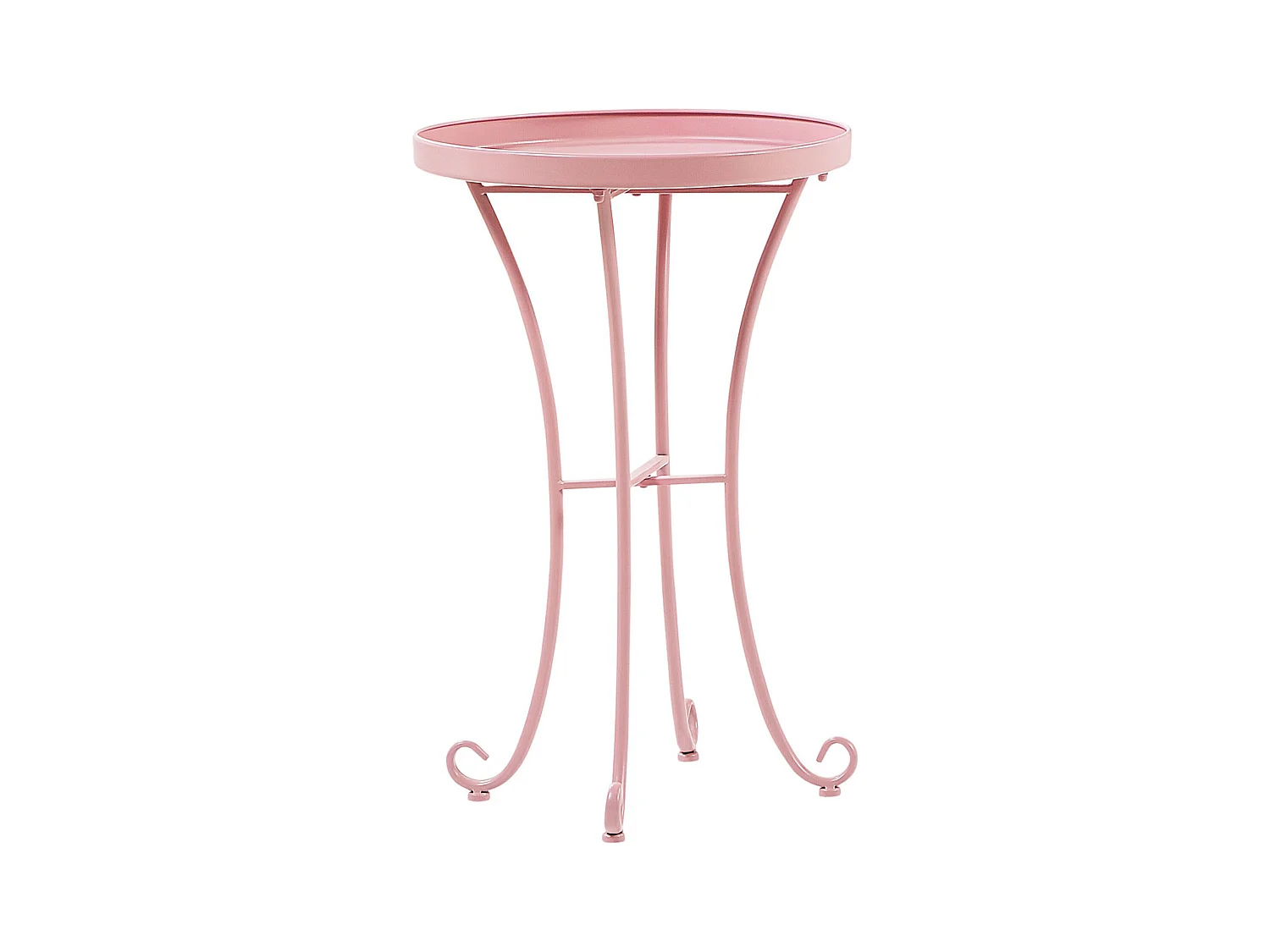 Beistelltsch Metall Rosa für Garten für Terrasse Cavina