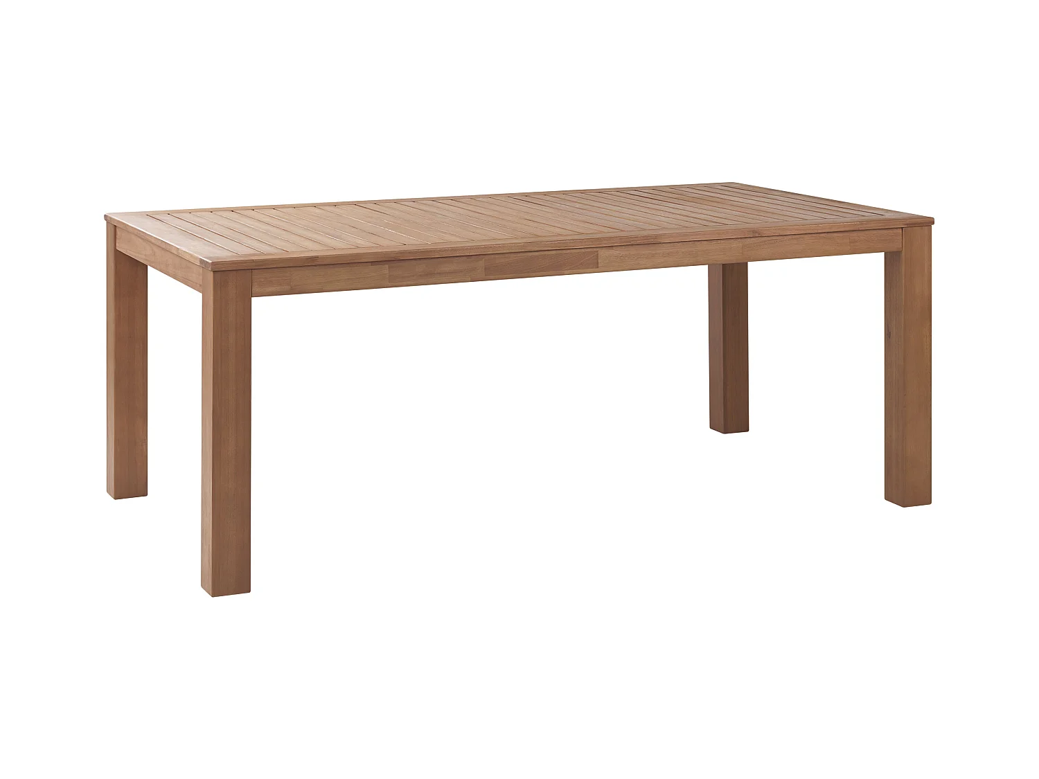 Table de salle à manger de jardin MONSANO 190 cm 105 cm Bois d'eucalyptus Marron