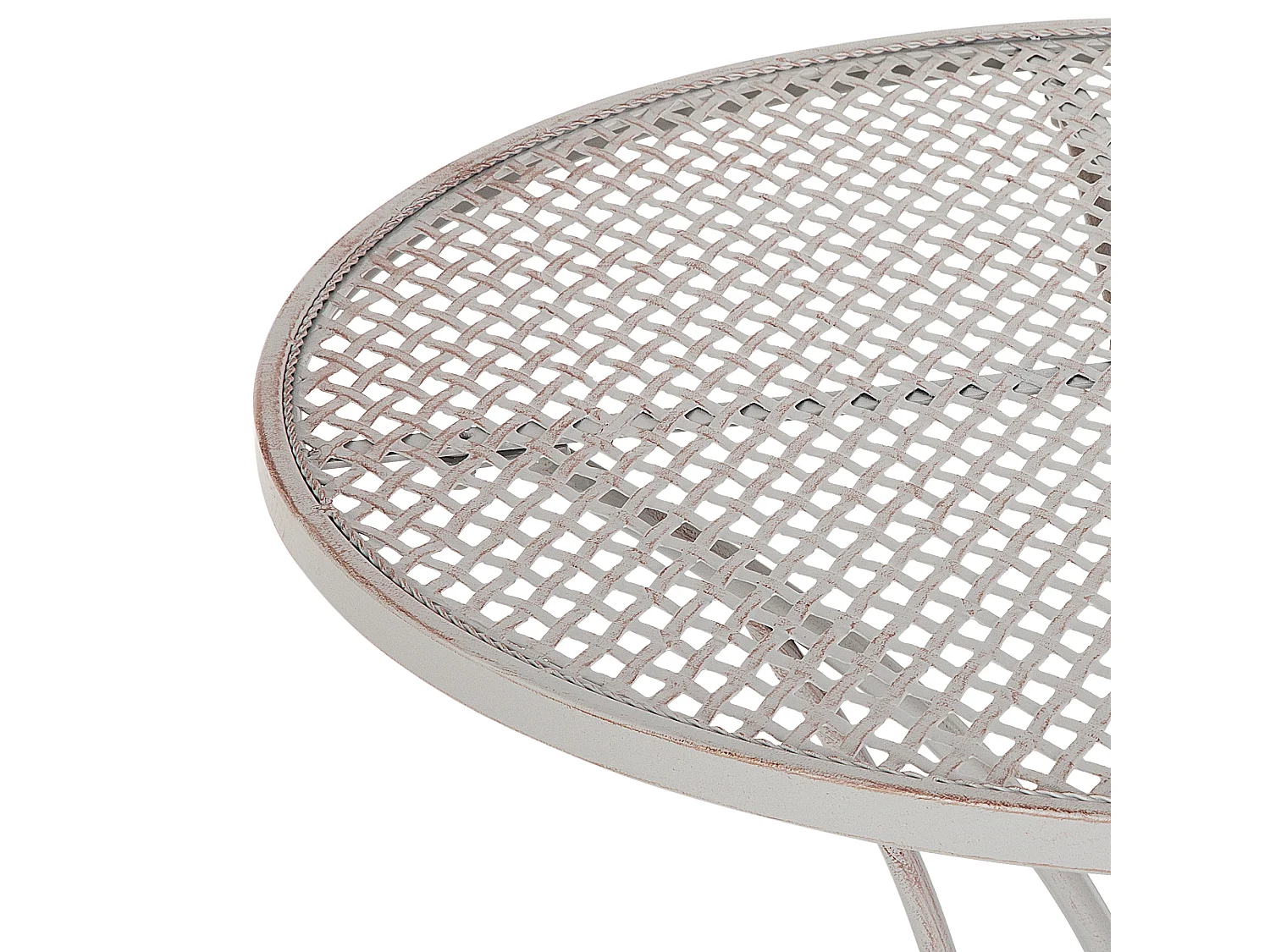 Bistrotafel CILENTO 71 cm 71 cm Metaal Grijs