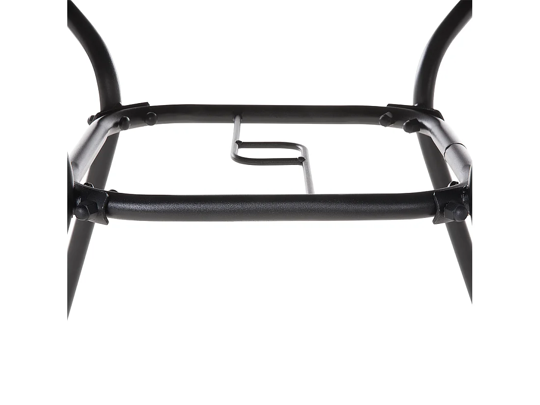 Table bistrot LIVO 80 cm 80 cm Verre Noir