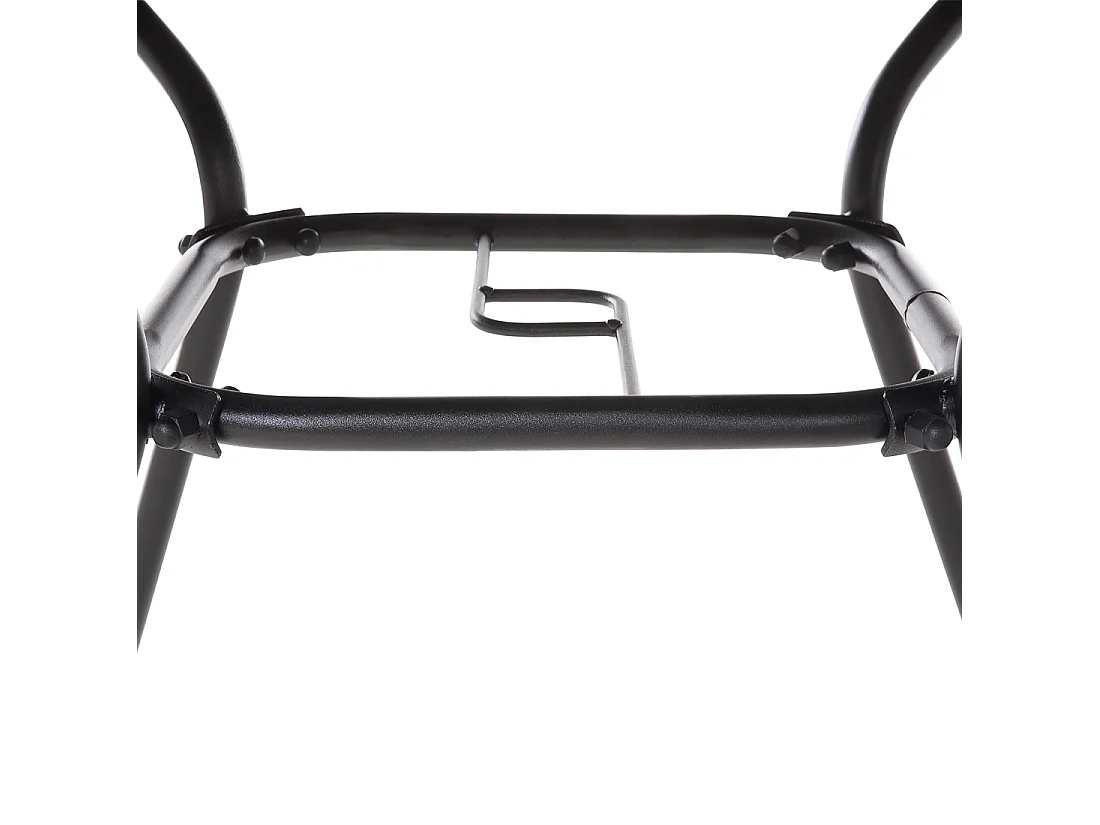 Stolik bistro LIVO 80 cm 80 cm Szkło Czarny