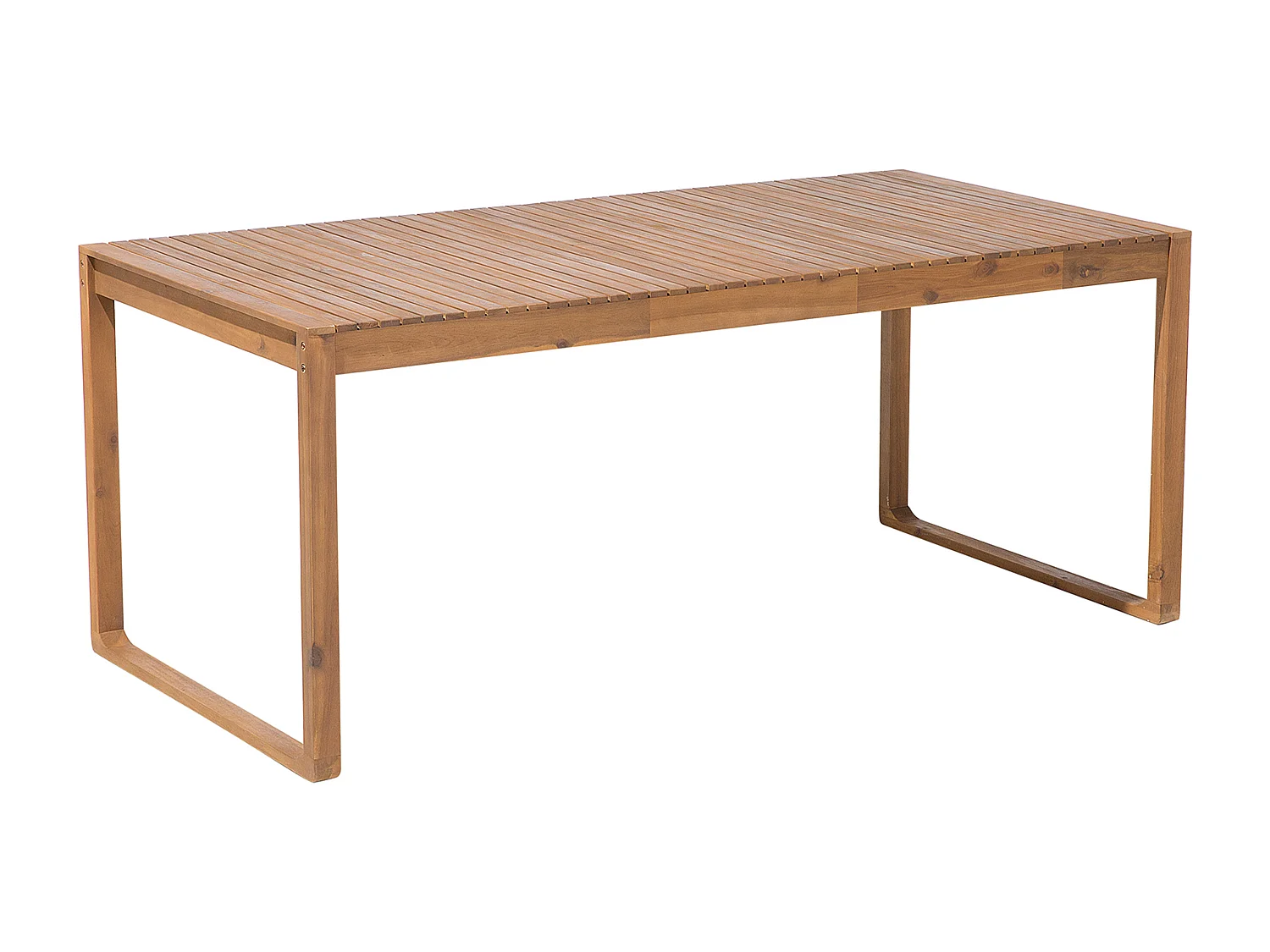 Table de salle à manger de jardin SASSARI 180 cm 90 cm Acacia Marron