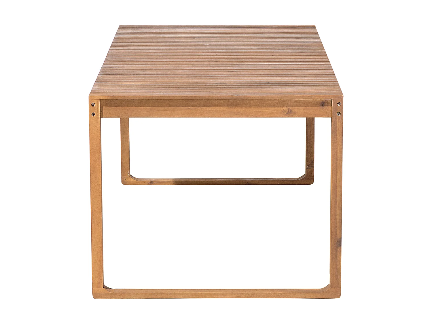 Gartentisch für 6 Personen Akazienholz hellbraun 180 x 90 cm mit Kufen Sassari