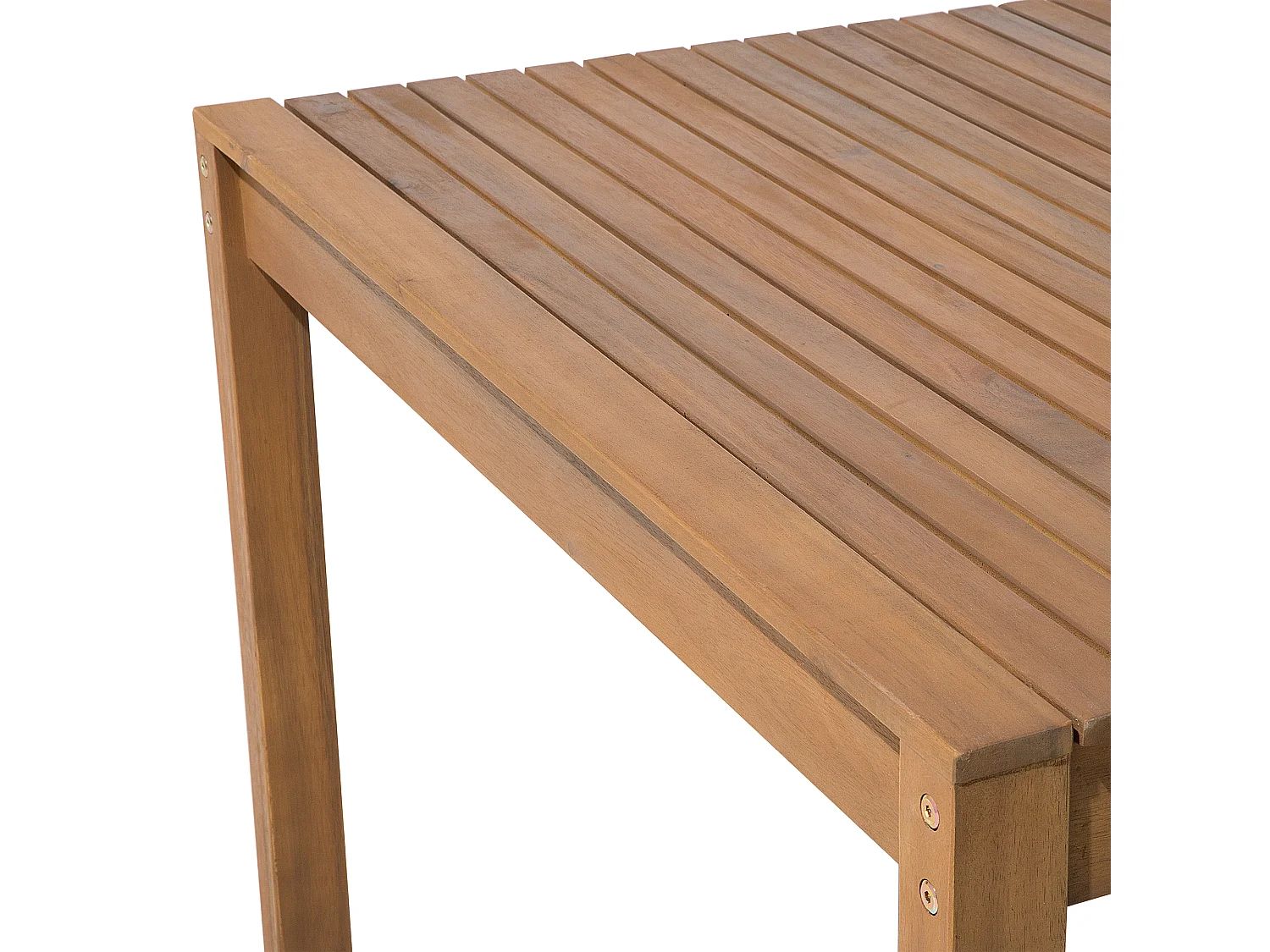 Gartentisch für 6 Personen Akazienholz hellbraun 180 x 90 cm mit Kufen Sassari