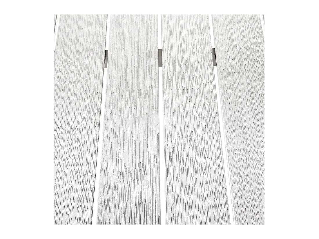 Outdoor Modern Gartentisch 6 Personen Weiß Aluminium 180 x 90 cm Vernio