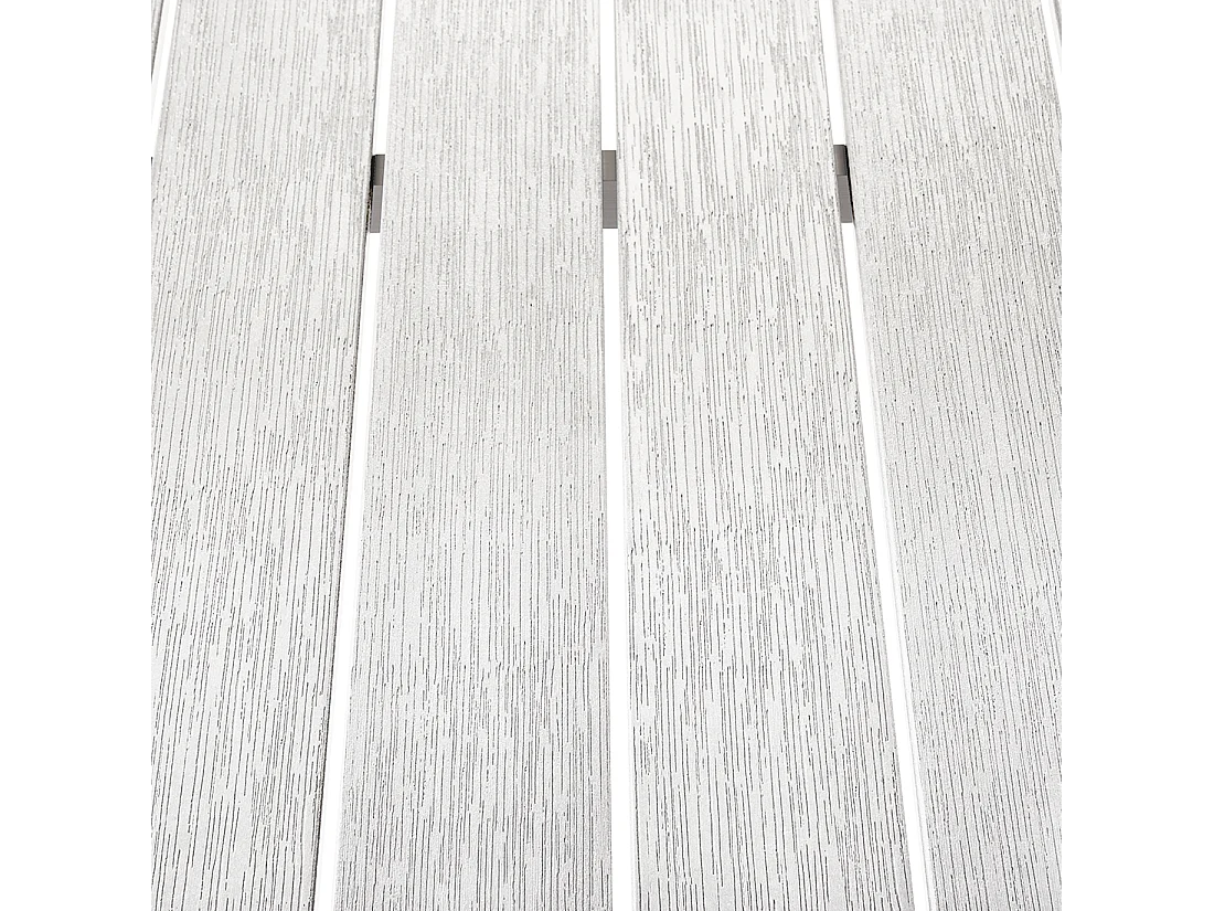 Tuin eettafel VERNIO 180 cm 90 cm Metaal Wit