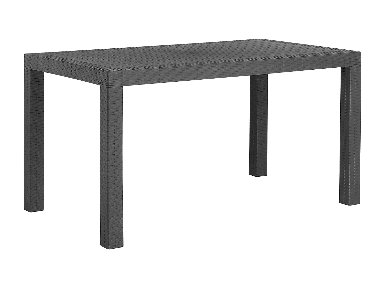 Tavolo da pranzo da giardino FOSSANO 140 cm 80 cm Grigio grafite