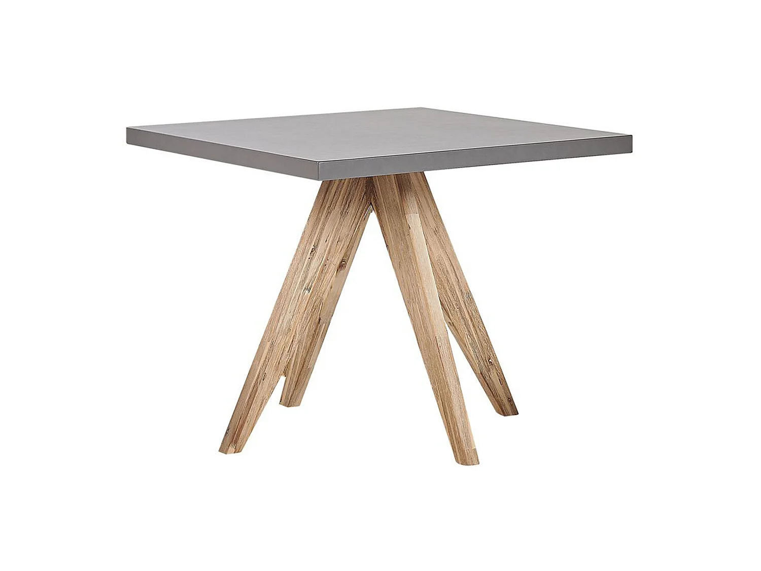 Table de salle à manger de jardin OLBIA 90 cm 90 cm Béton Gris