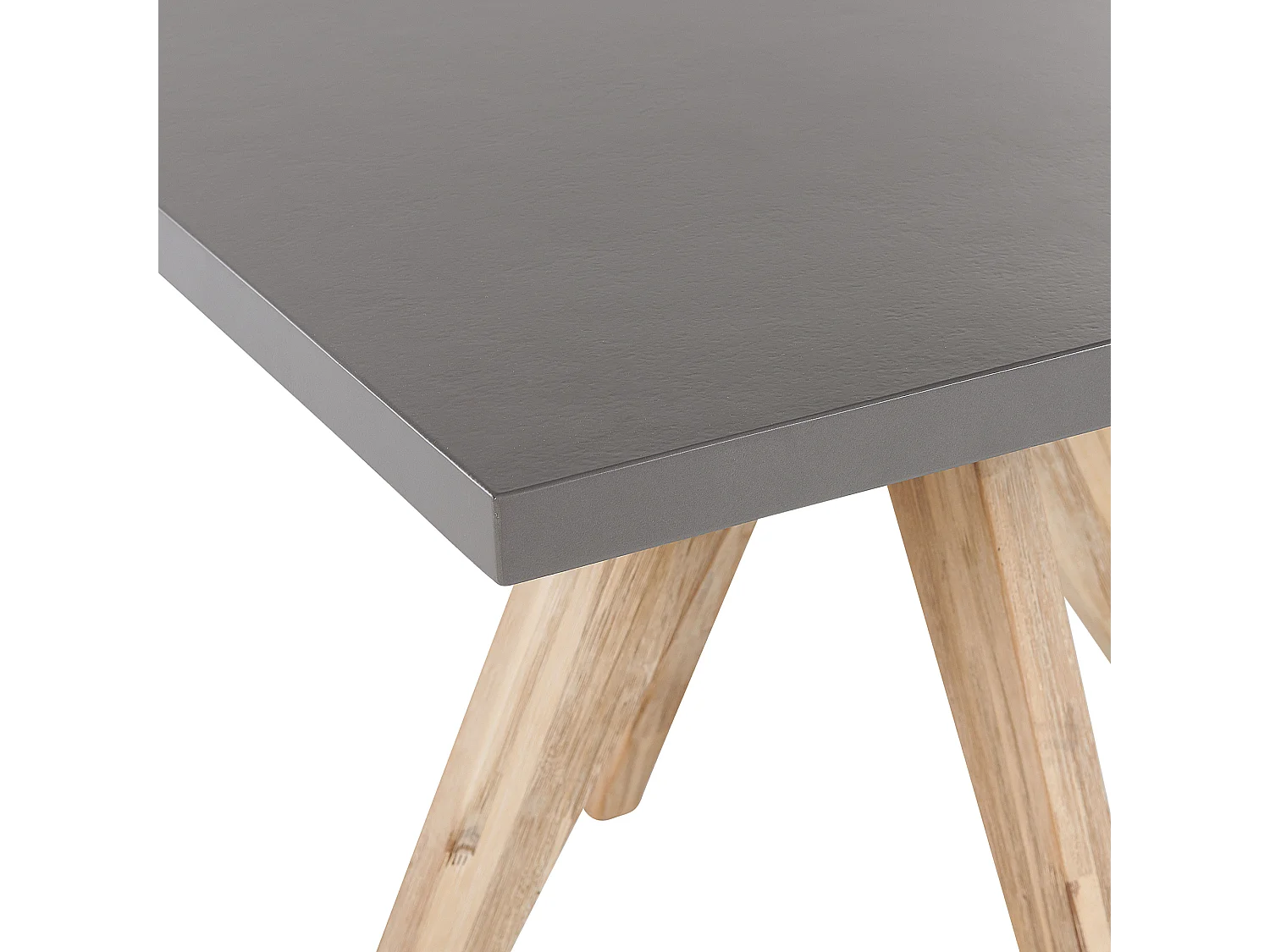 Table de salle à manger de jardin OLBIA 90 cm 90 cm Béton Gris
