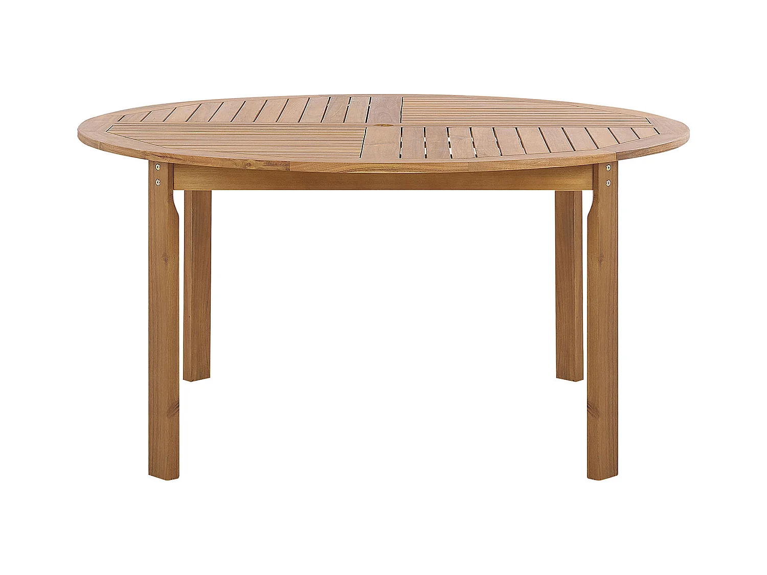 Table de salle à manger de jardin TOLVE 150 cm 150 cm Acacia Marron
