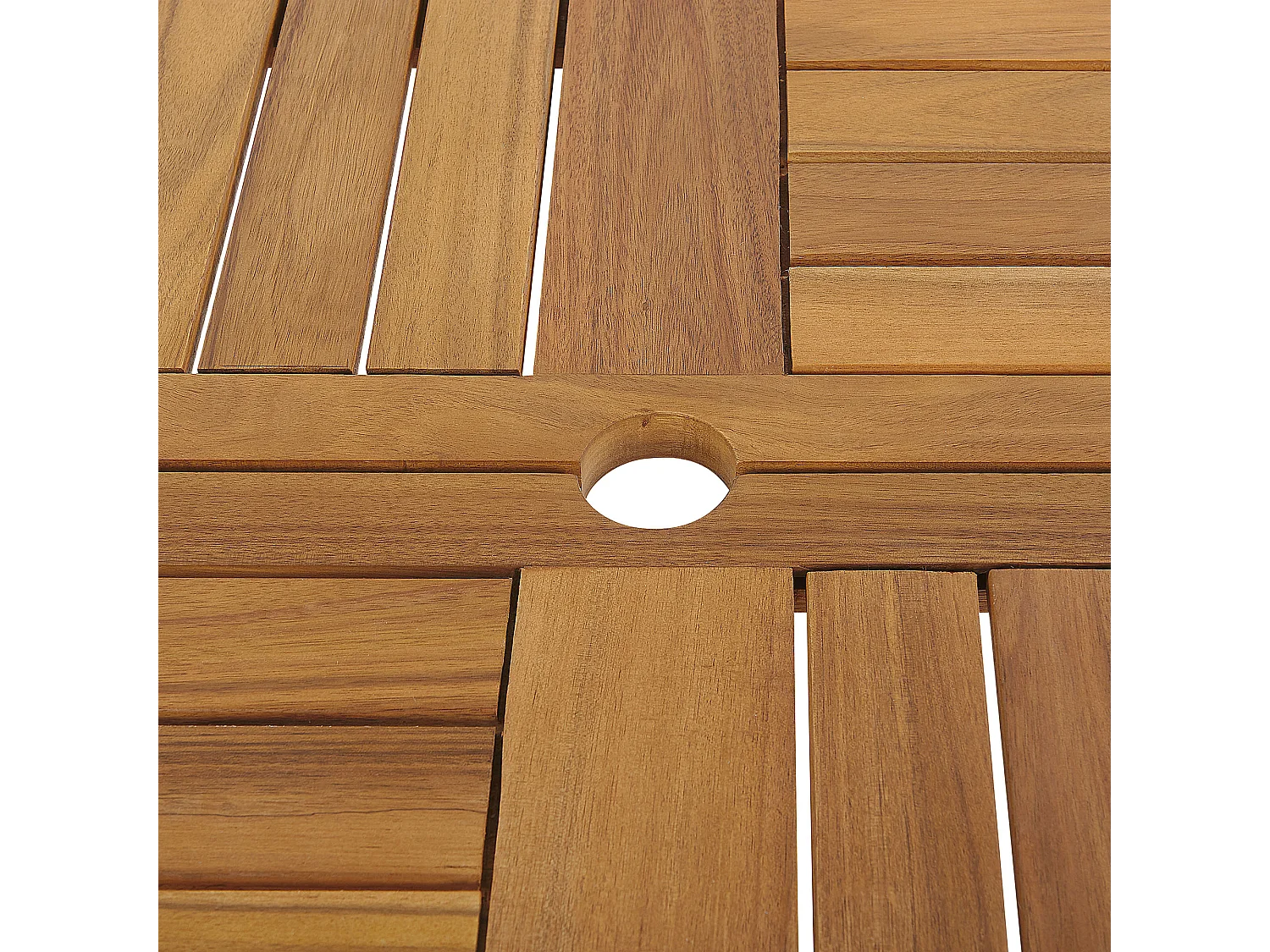 Table de salle à manger de jardin TOLVE 150 cm 150 cm Acacia Marron