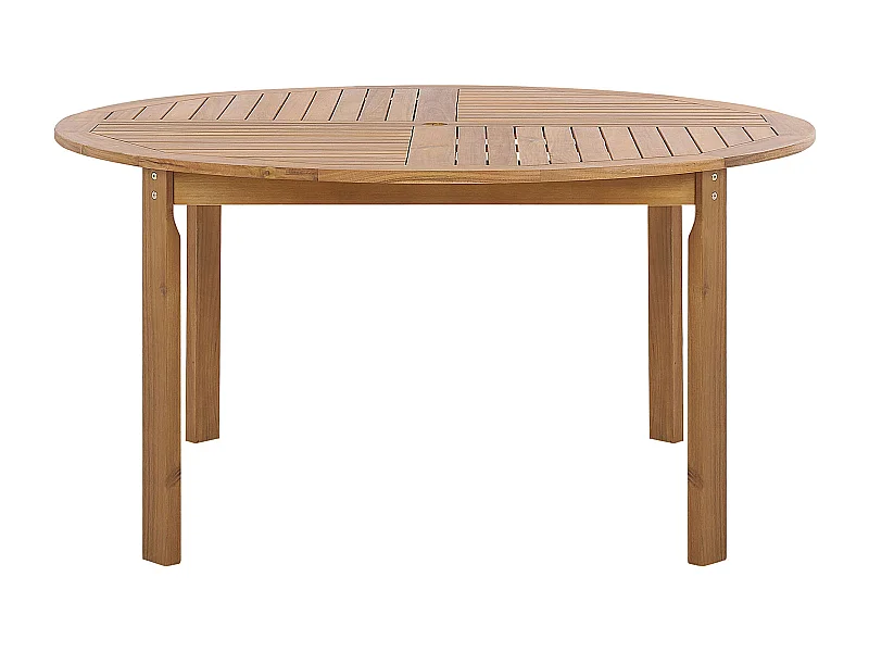 Table de salle à manger de jardin TOLVE 150 cm 150 cm Acacia Marron