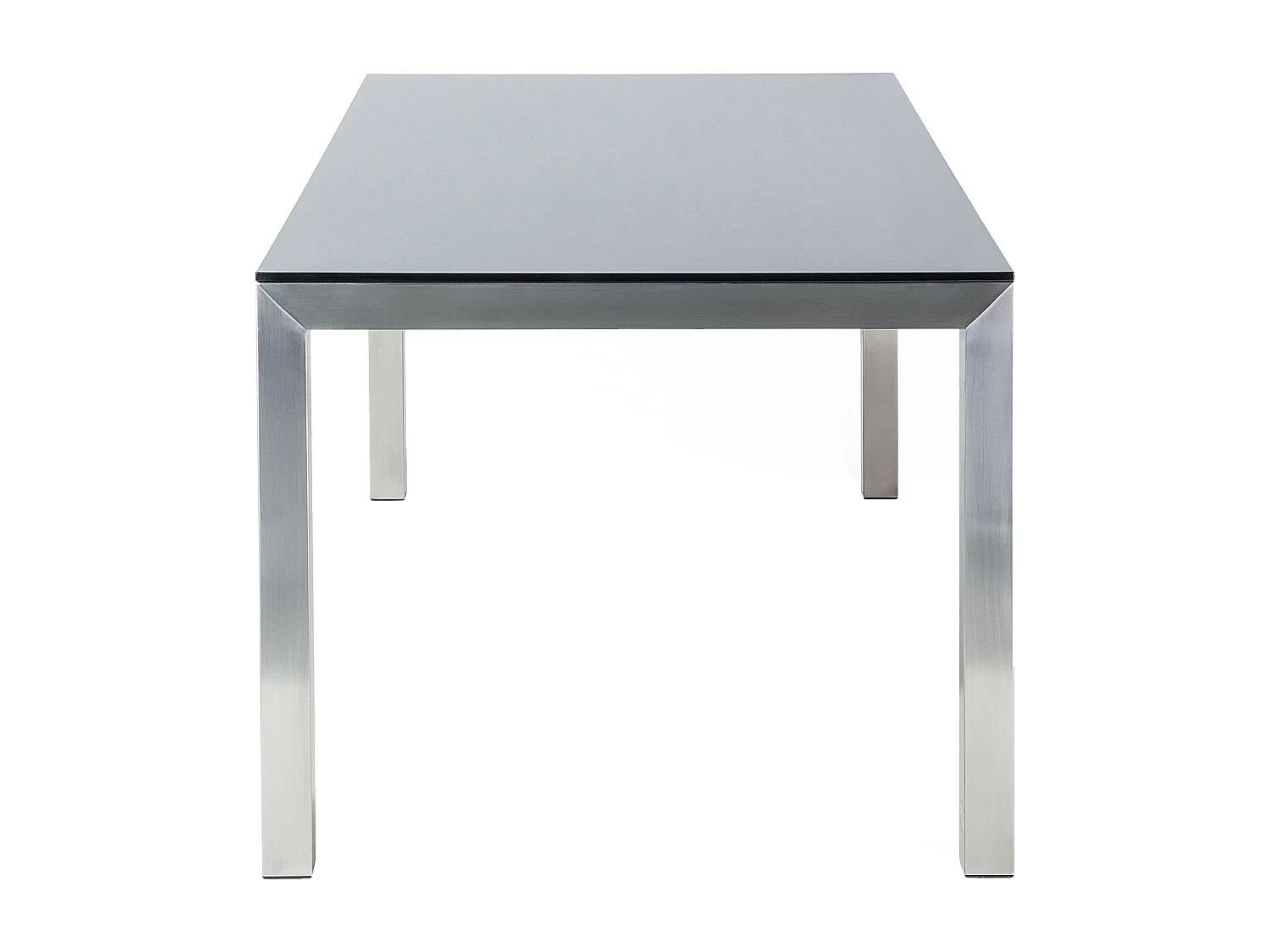 Stół ogrodowy GROSSETO 180 cm 90 cm Szkło hartowane Czarny