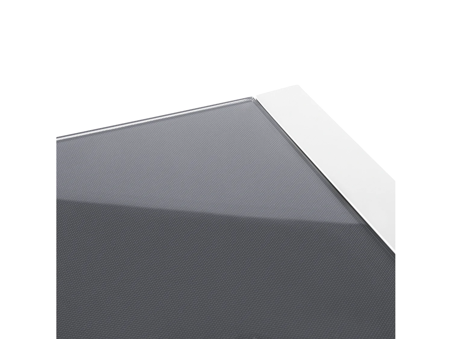 Tuin eettafel BACOLI 210 cm 90 cm Glas Gebroken wit