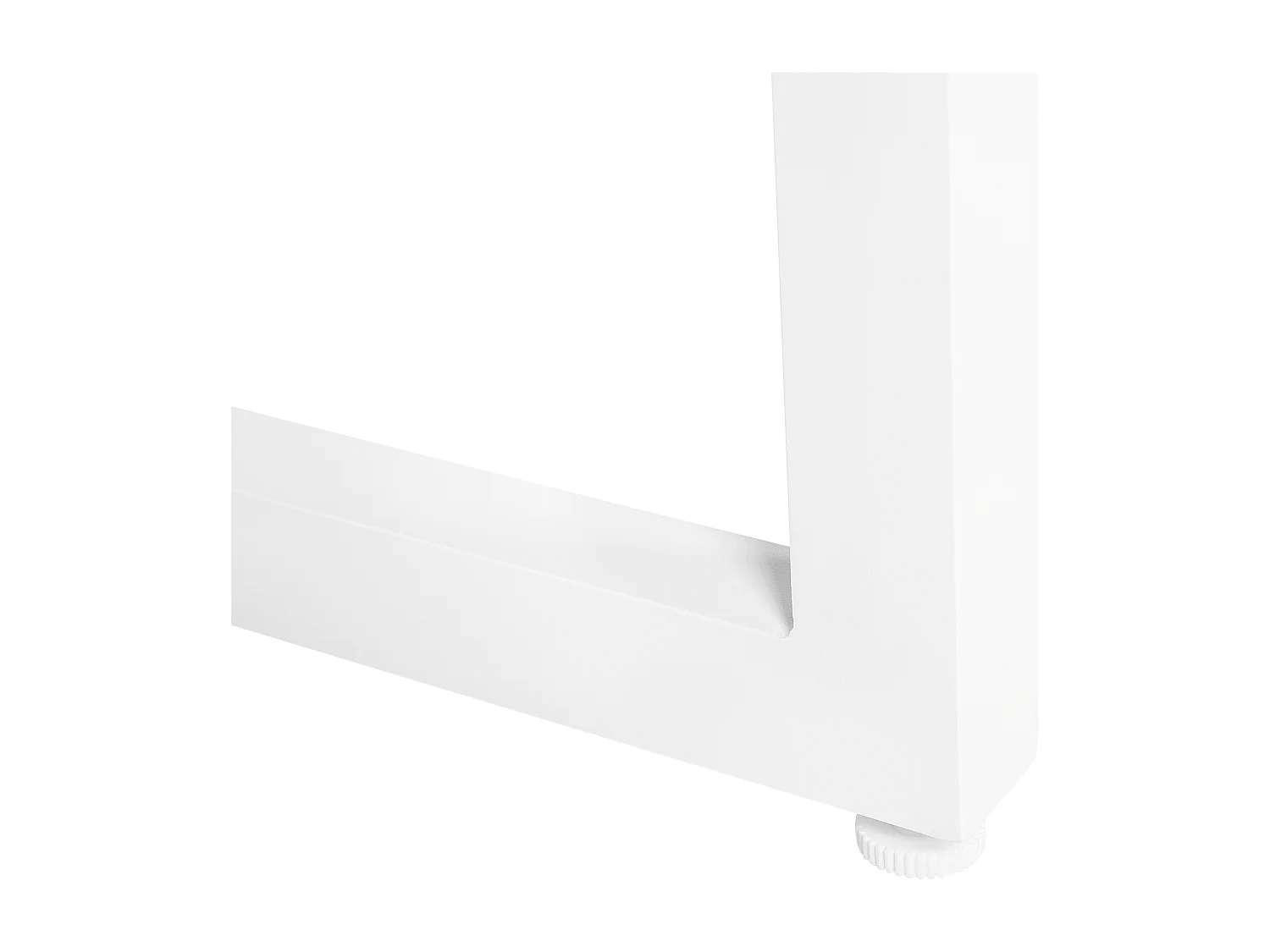 Tuin eettafel BACOLI 210 cm 90 cm Glas Gebroken wit