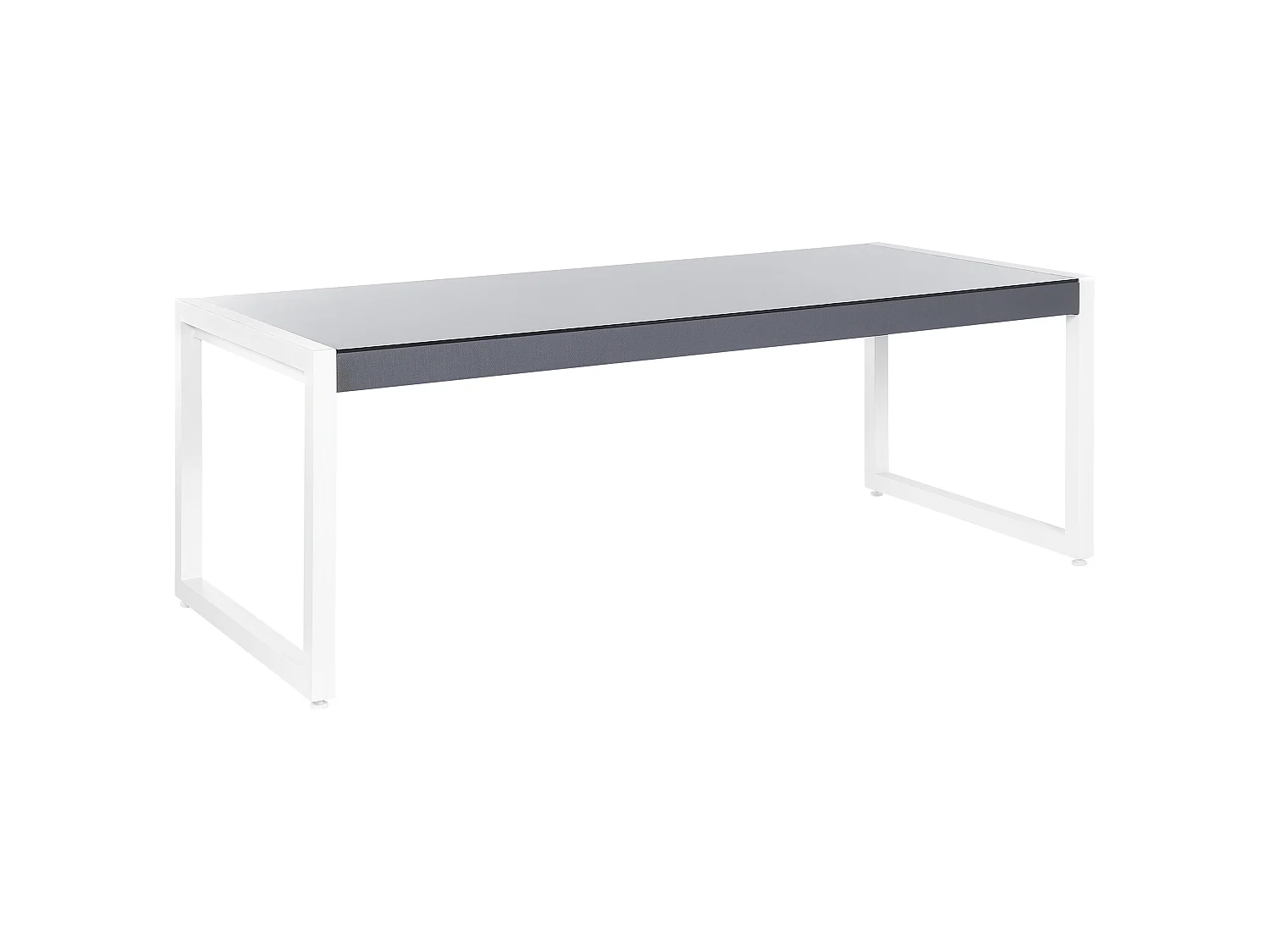 Garden Dining Table BACOLI 210 cm 90 cm Glass Off-White