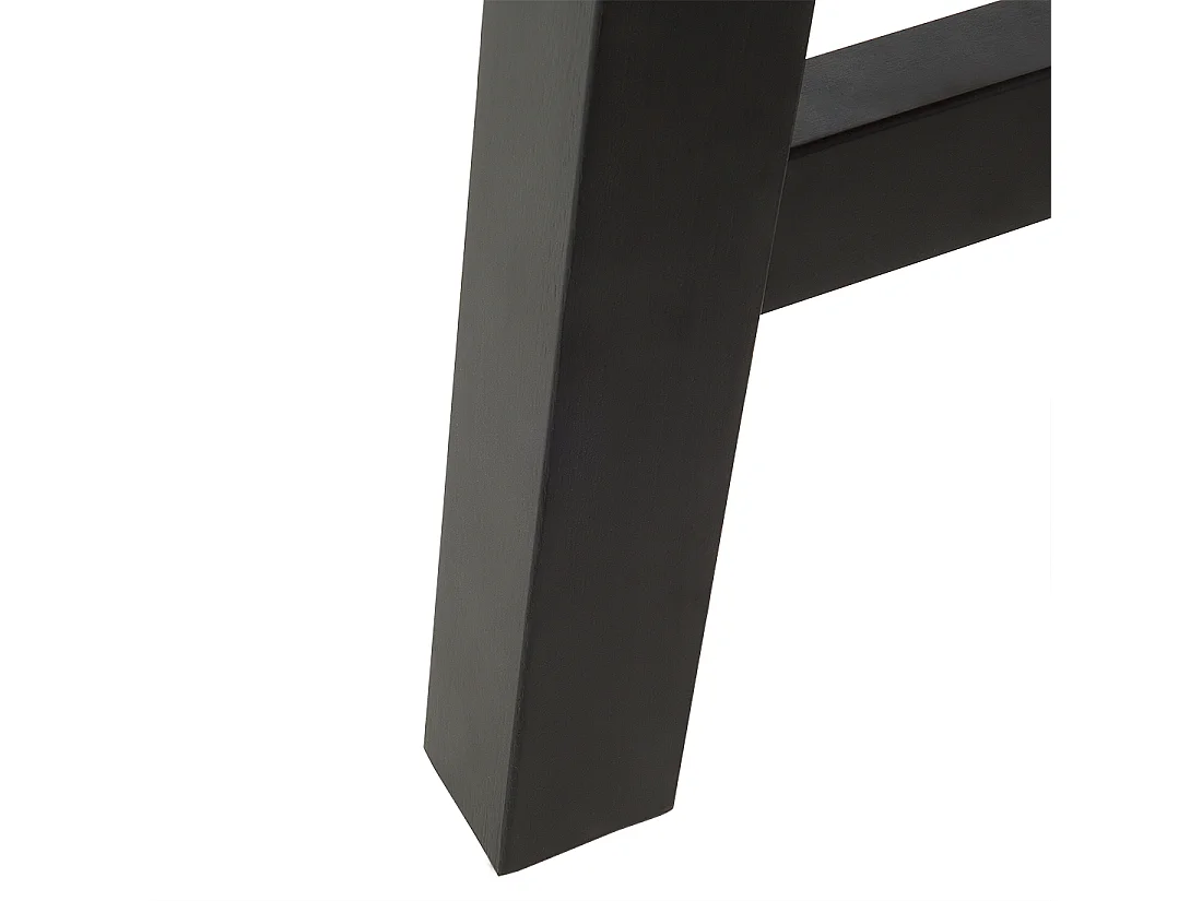 Rustikaler Esszimmertisch Akazienholz Massivholz braun / schwarz Scania