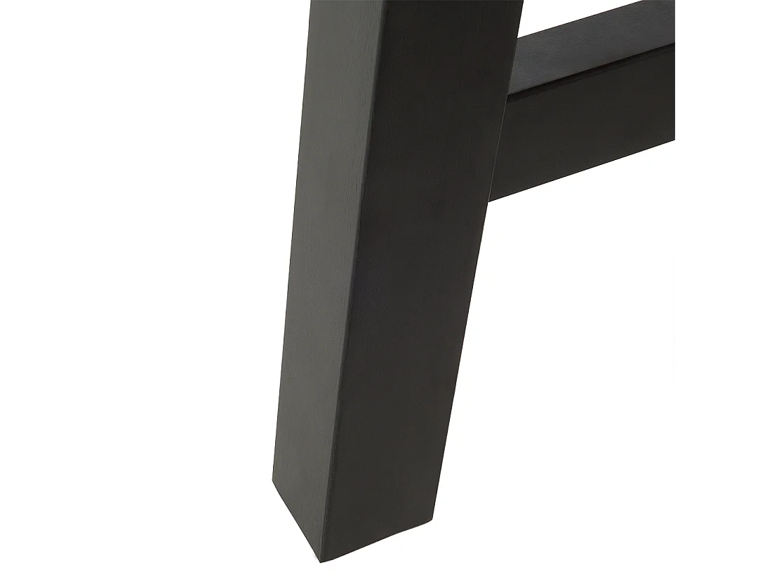 Rustikaler Esszimmertisch Akazienholz Massivholz braun / schwarz Scania