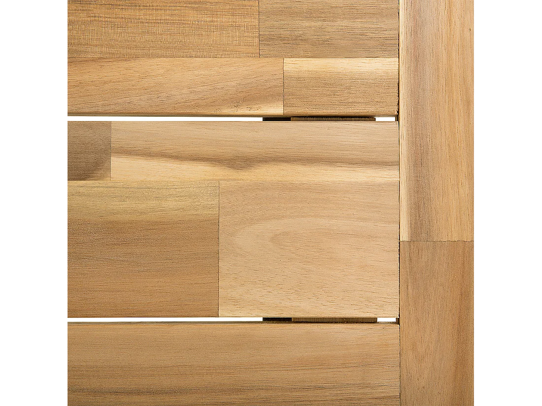 Table de salle à manger de jardin SCANIA 170 cm 80 cm Acacia Noir