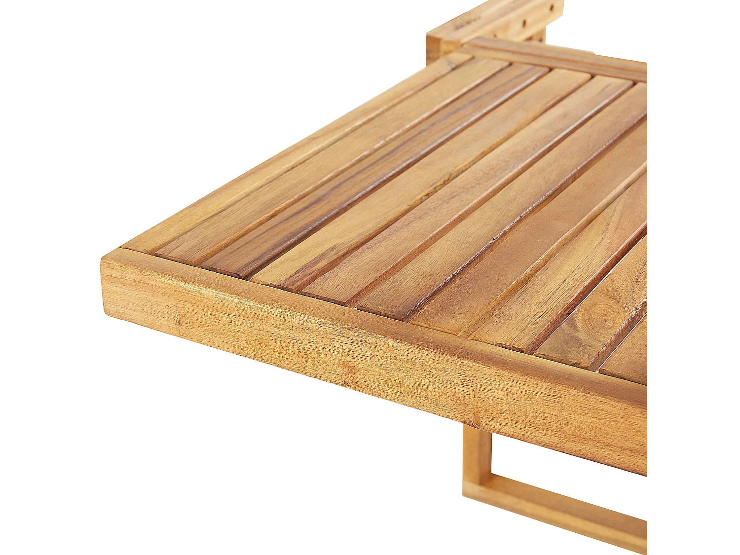 Balkonhängetisch Akazienholz hellbraun 60 x 40 cm höhenverstellbar Udine