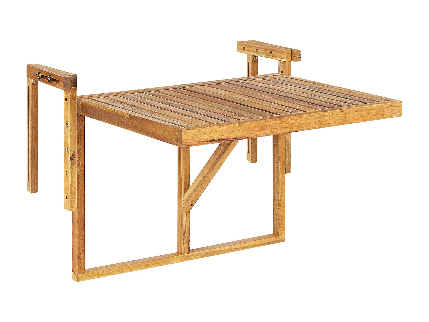 Table de balcon UDINE 70 cm 69 cm Acacia Marron