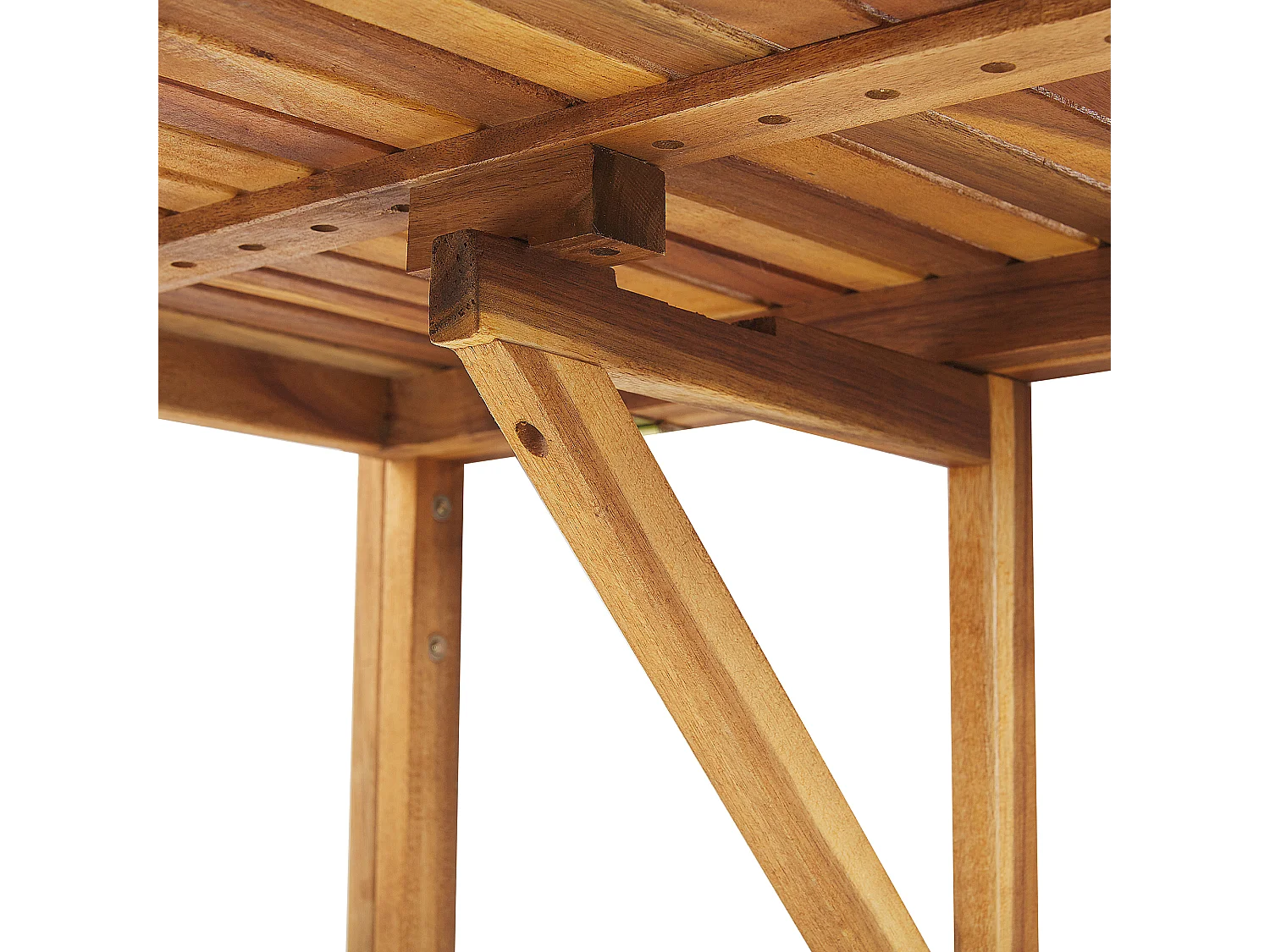 Table de balcon UDINE 70 cm 69 cm Acacia Marron