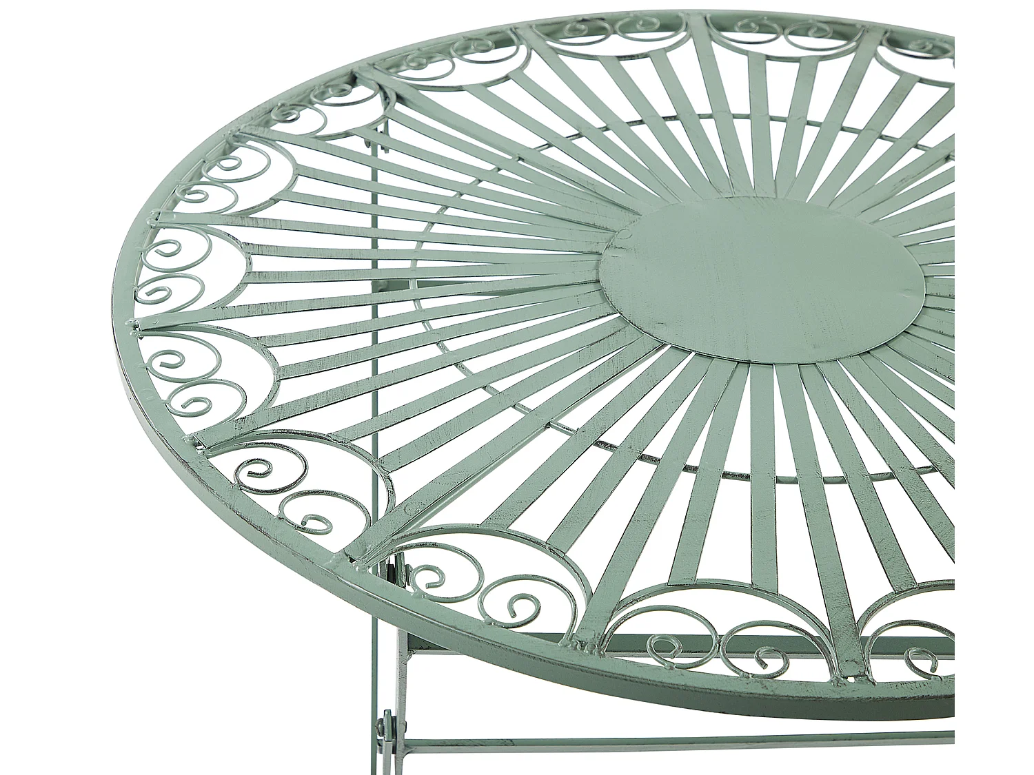 Bistrotafel TRENTO 70 cm 70 cm Metaal Lichtgroen