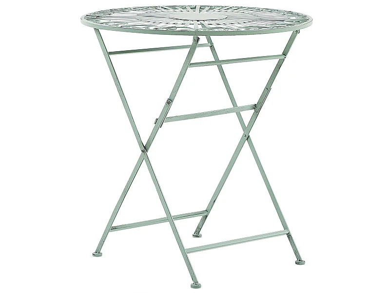 Table bistrot TRENTO 70 cm 70 cm Métal Vert clair