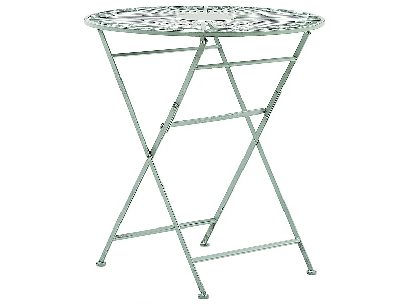 Tavolino Bistrot TRENTO 70 cm 70 cm Metallo Verde chiaro