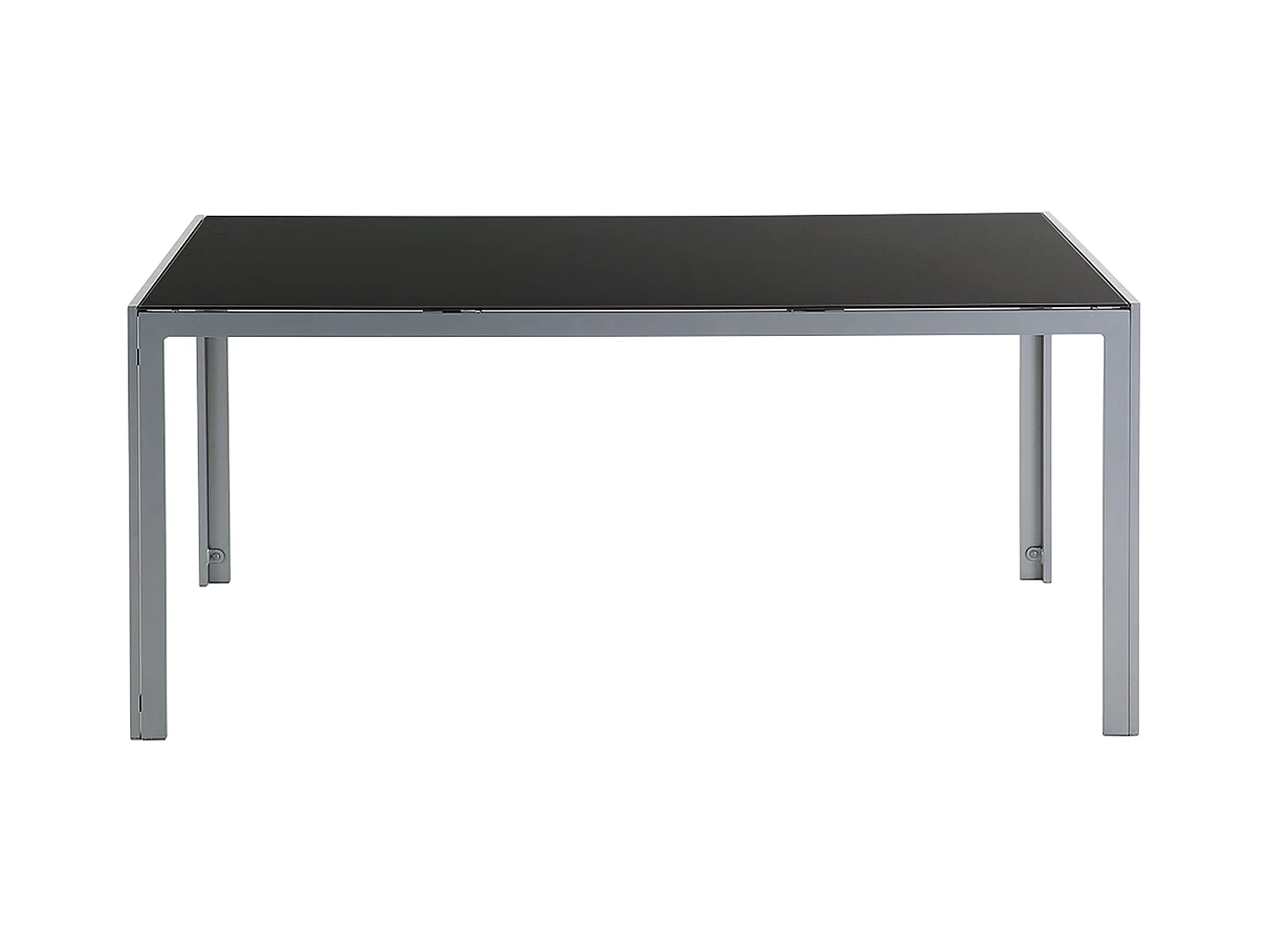 Tavolo da pranzo da giardino CATANIA 160 cm 91 cm Vetro Nero