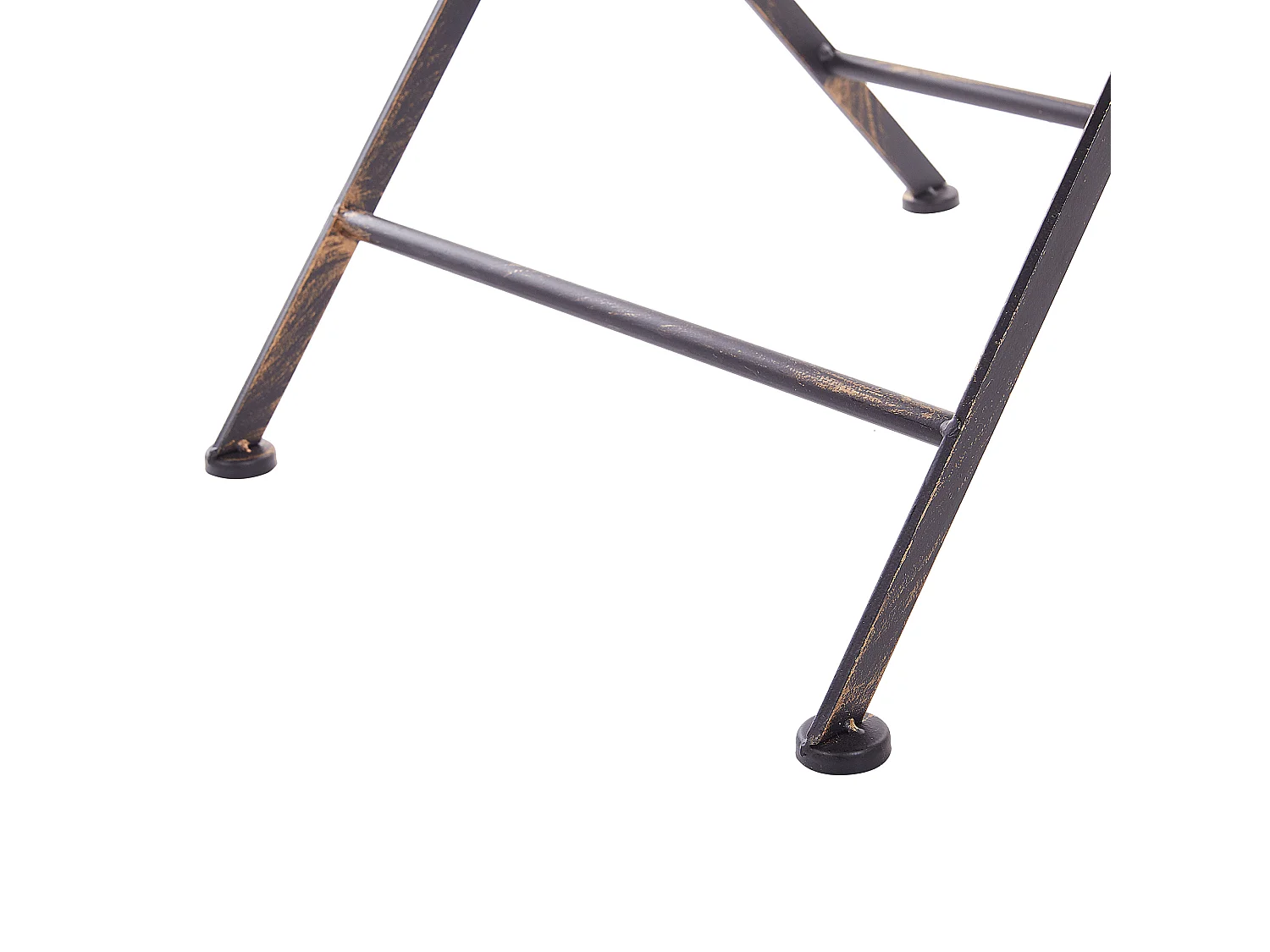 Stilvoller Gartentisch Metall schwarz quadratisch klappbar 70x70 cm Bormio