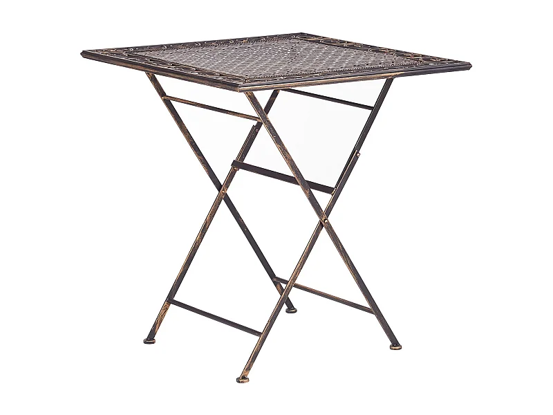 Table bistrot BORMIO 70 cm 70 cm Métal Noir